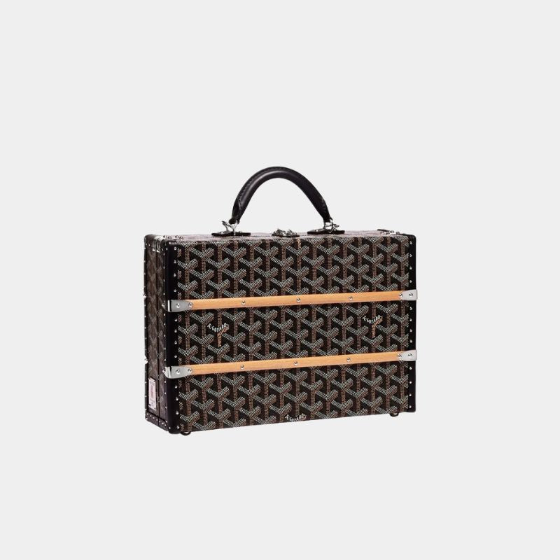 Goyard Palace MM Trunk Bag, Black, FullView