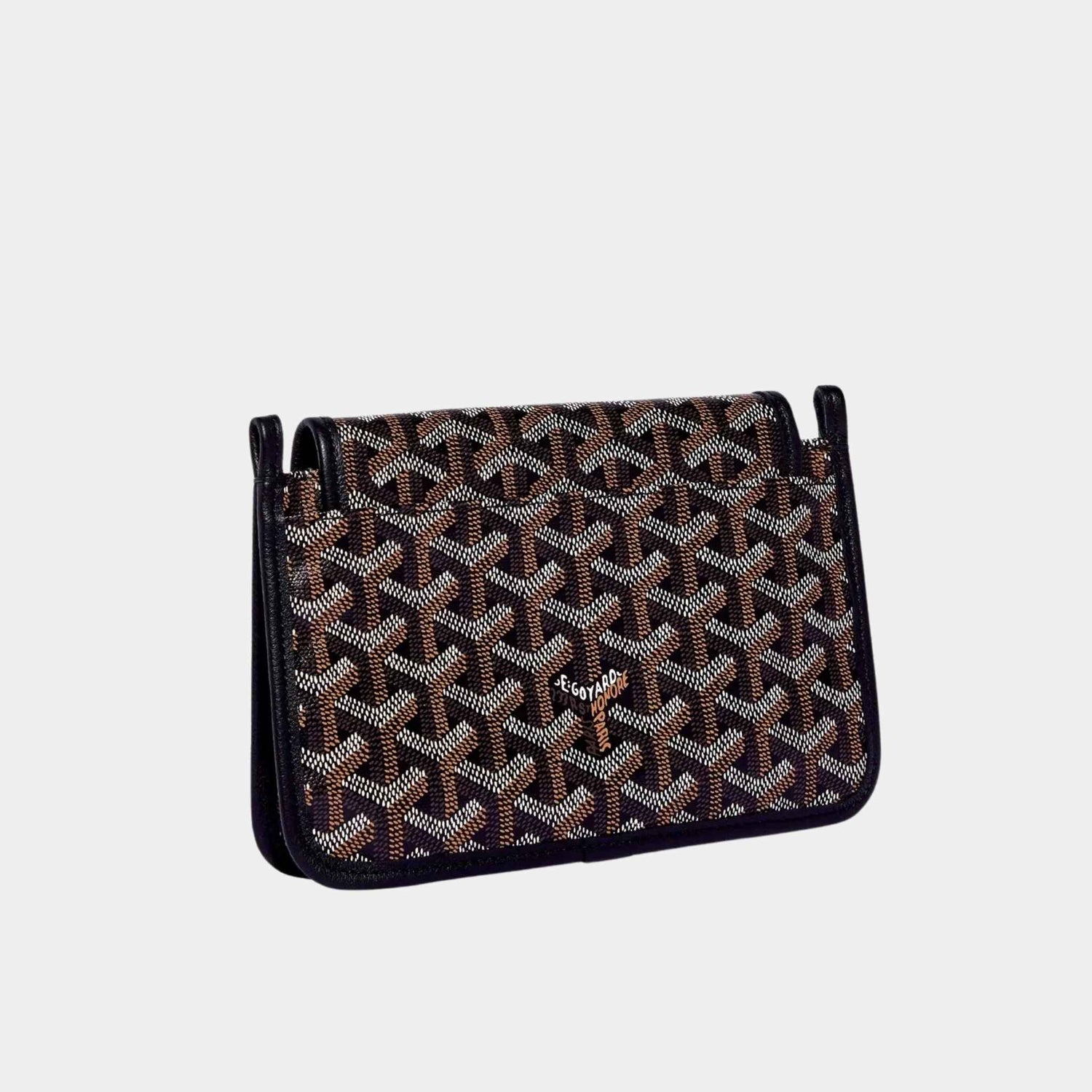 Goyard Plumet Pocket Wallet, Black, Back View