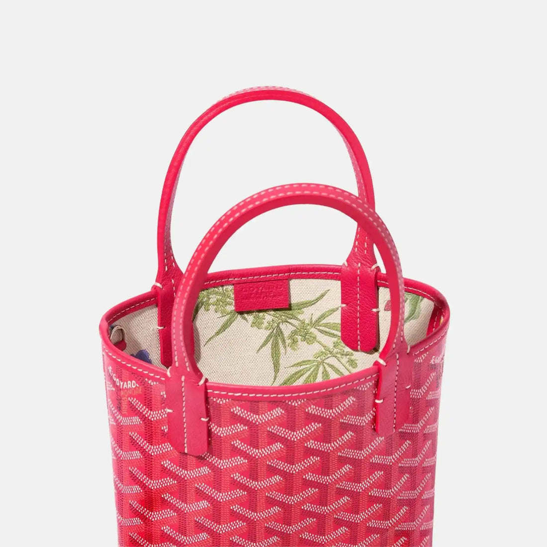 حقيبة Goyard Poitiers PM إصدار محدود، فوشيا، من الداخل