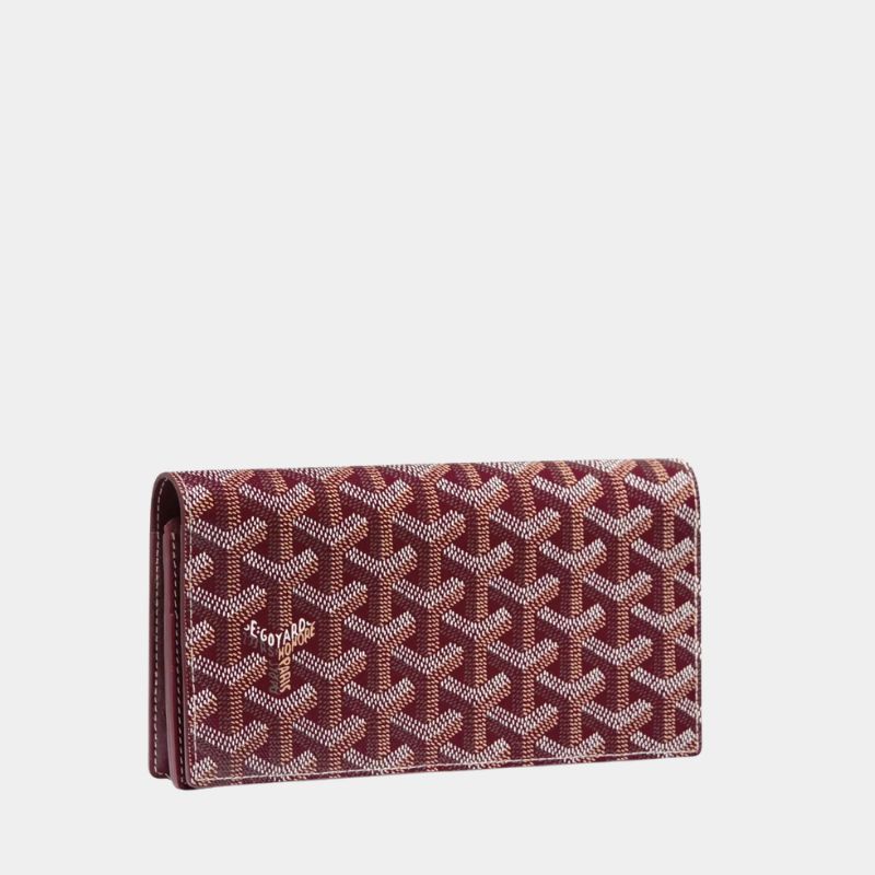 Goyard Richelieu Wallet, Burgundy, FrontView