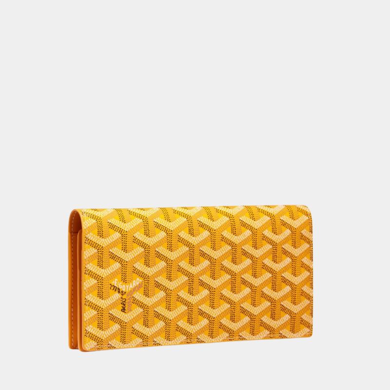 Goyard Richelieu Wallet, Yellow, FrontView