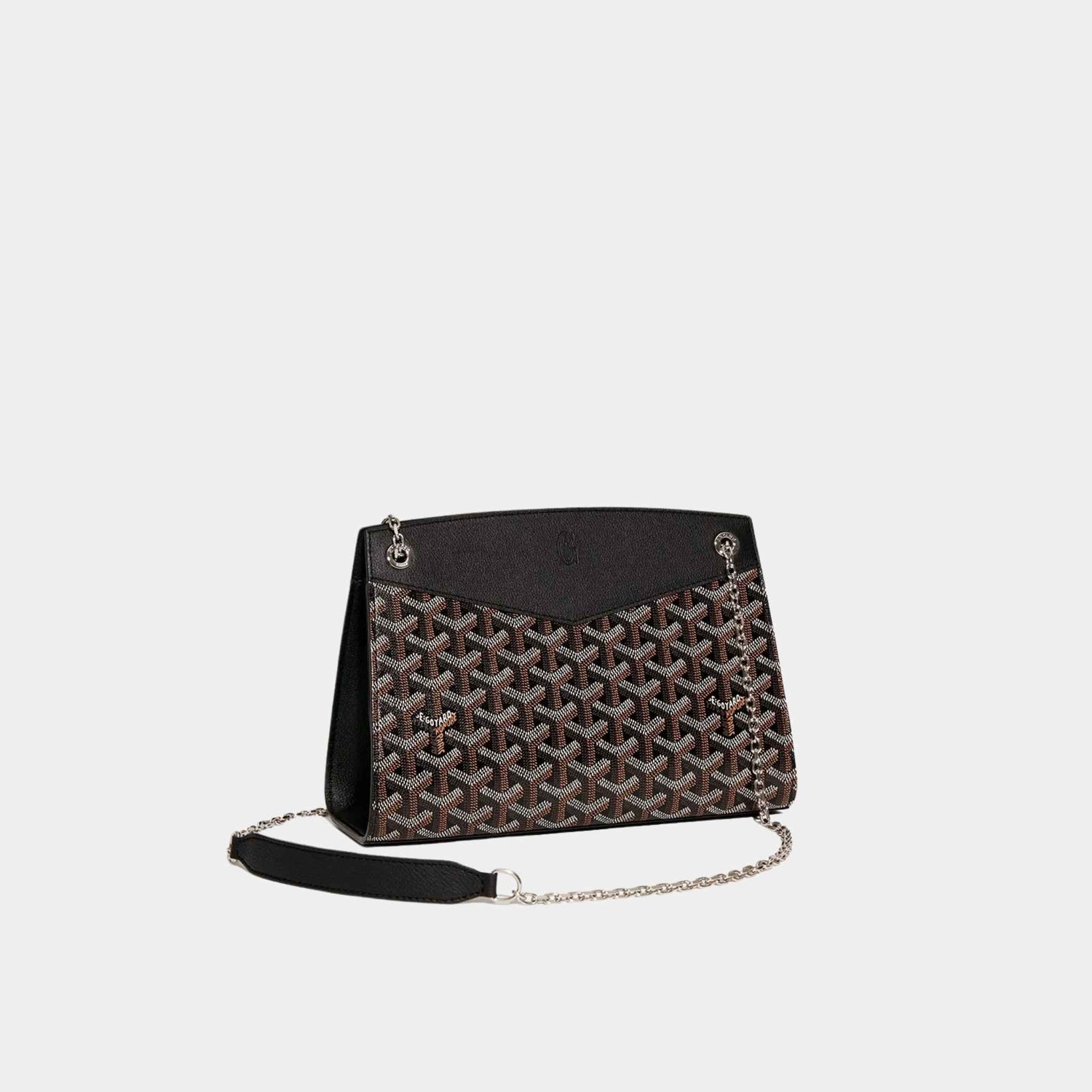 Goyard Rouette Structuré PM Handbag, Black, Front View