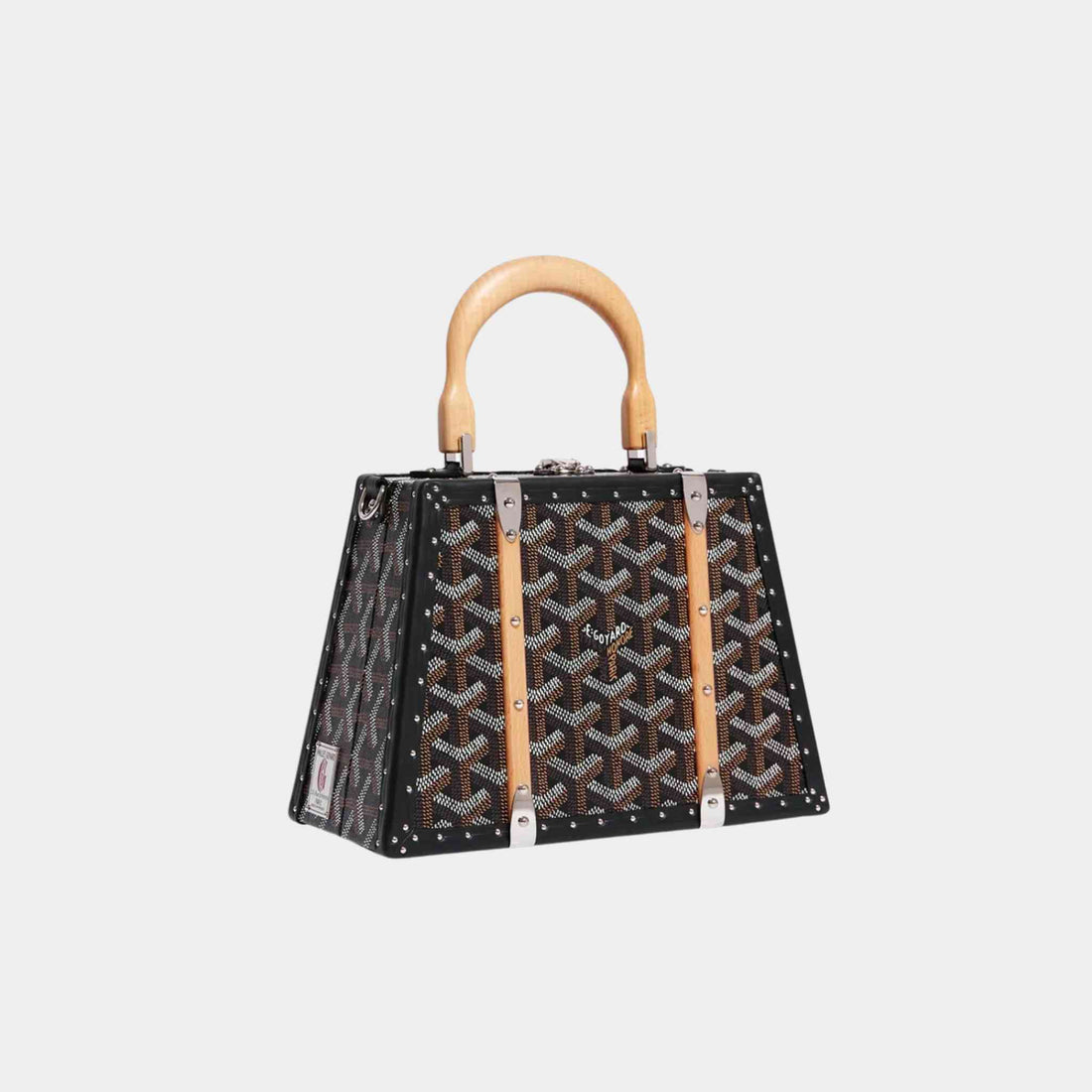 Goyard Saïgon Mini Trunk Bag Black, Front