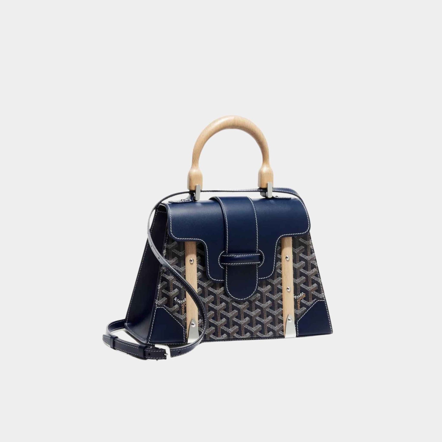 Goyard Saïgon PM Bag, Blue, Front View