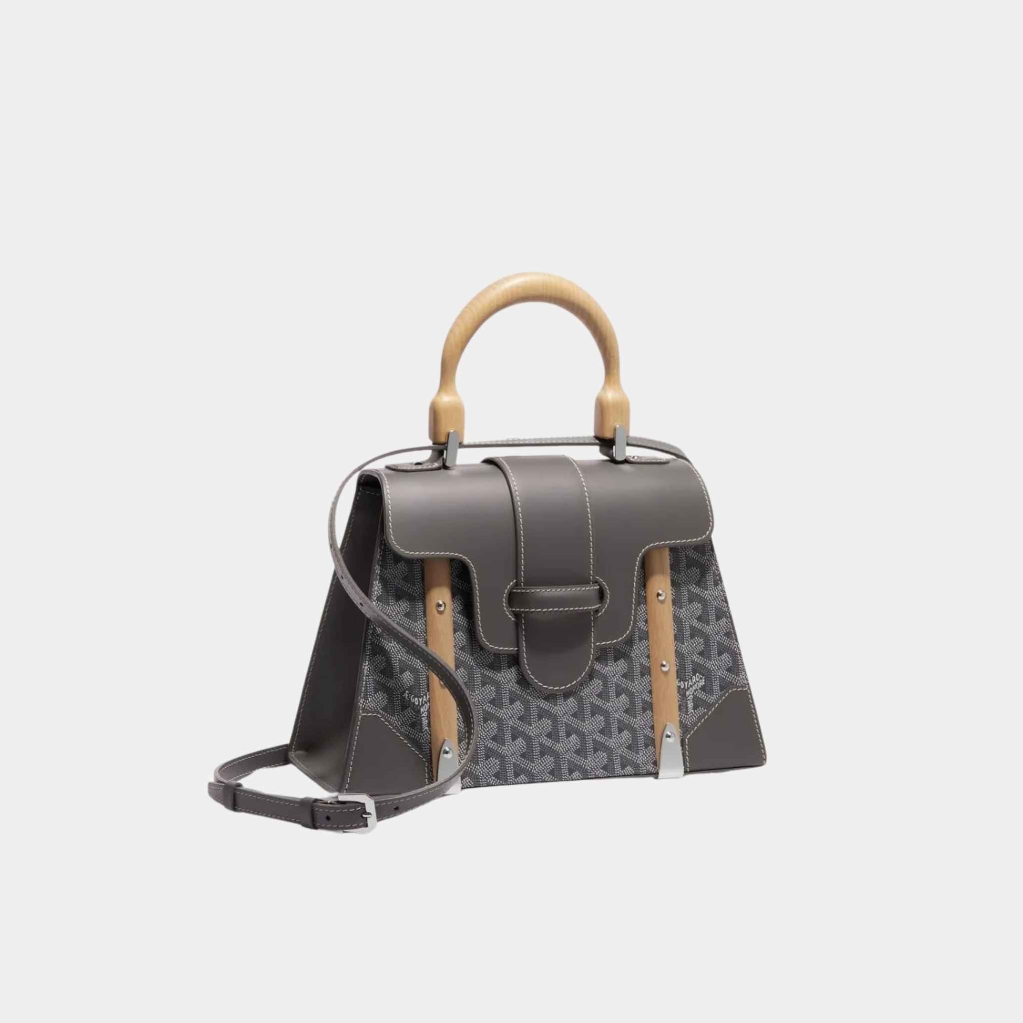 Goyard Saïgon PM Bag, Grey, Front View