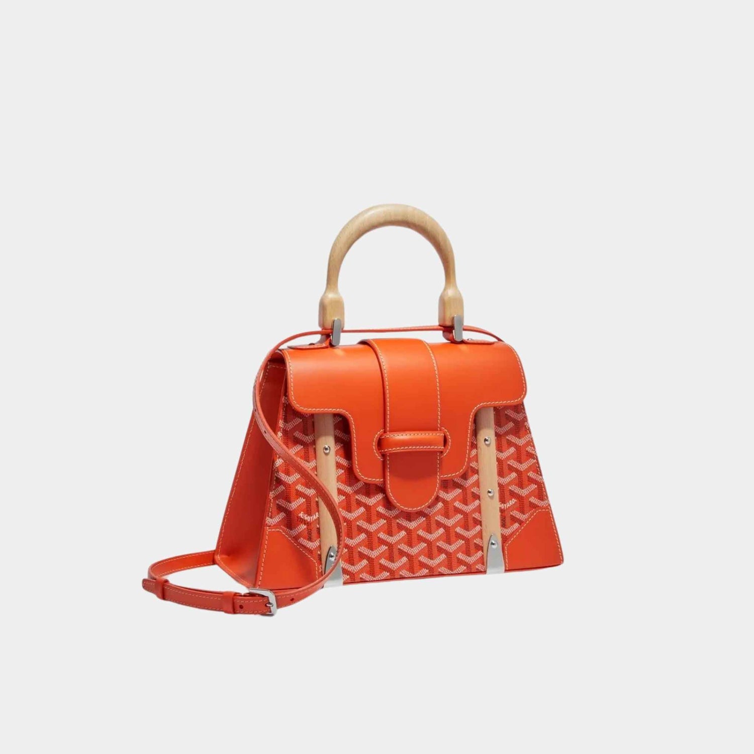 Goyard Saïgon PM Bag, Orange, Front View