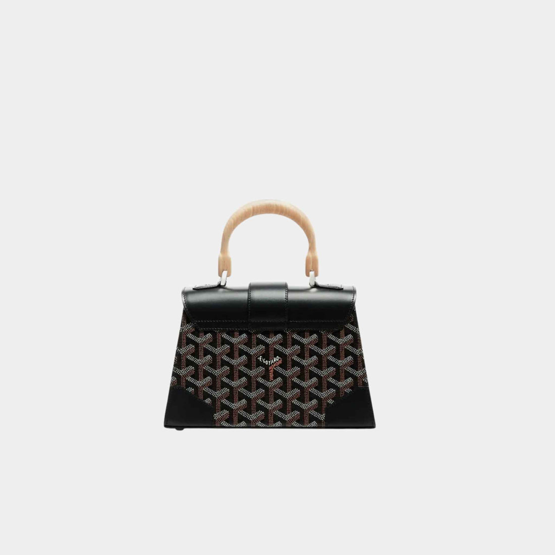 حقيبة Goyard سايغون ميني هيكلية، سوداء، من الخلف