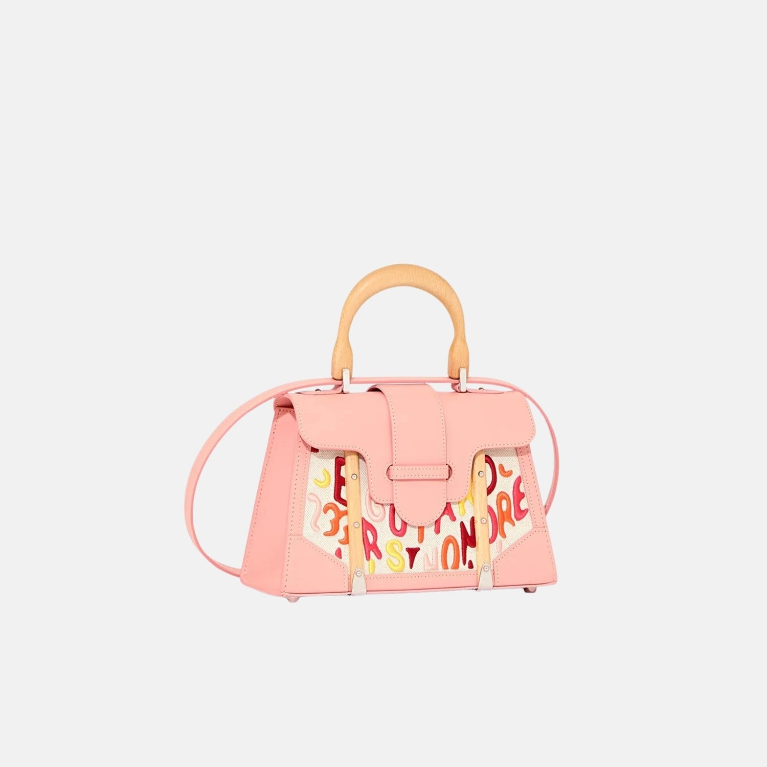 Goyard Saigon Structure Mini Bag Embroidery Limited Edition, Powder Pink, Front