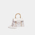 Goyard Saïgon Structuré Mini Bag, White, Front View