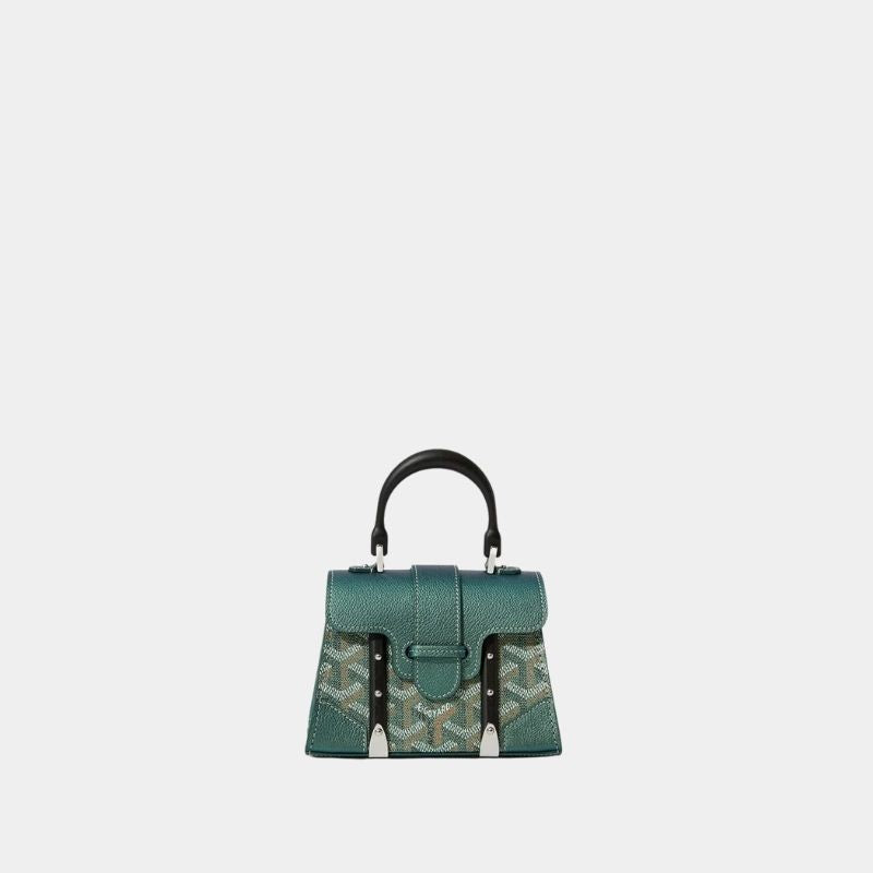 Goyard Saïgon Structuré Nano Bag 2024, Pearly Green, Front View