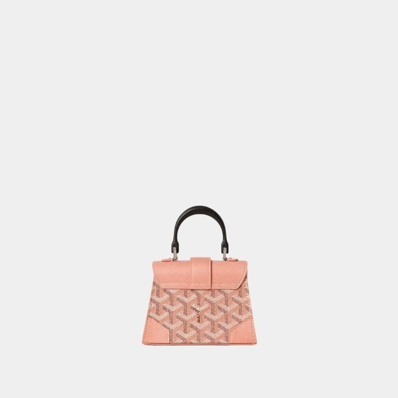 Goyard Saïgon Structuré Nano Bag 2024, Pearly Coral, Back View