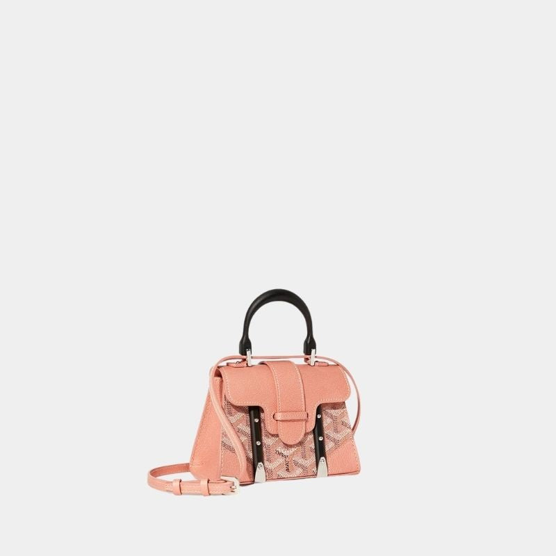 Goyard Saïgon Structuré Nano Bag 2024, Pearly Coral, Side View