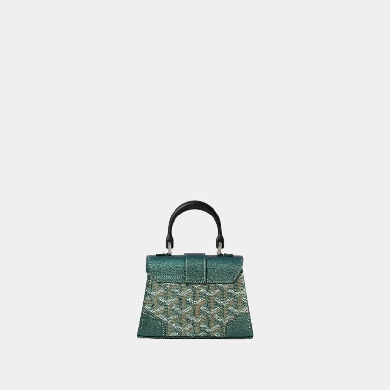 Goyard Saïgon Structuré Nano Bag 2024, Pearly Green, Back View