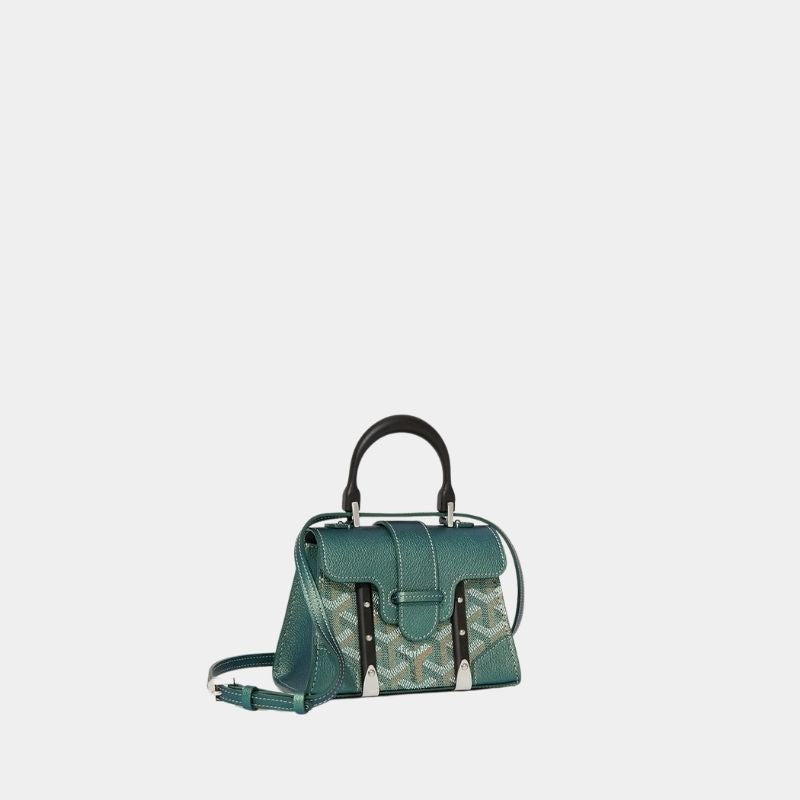 Goyard Saïgon Structuré Nano Bag 2024, Pearly Green, Side View