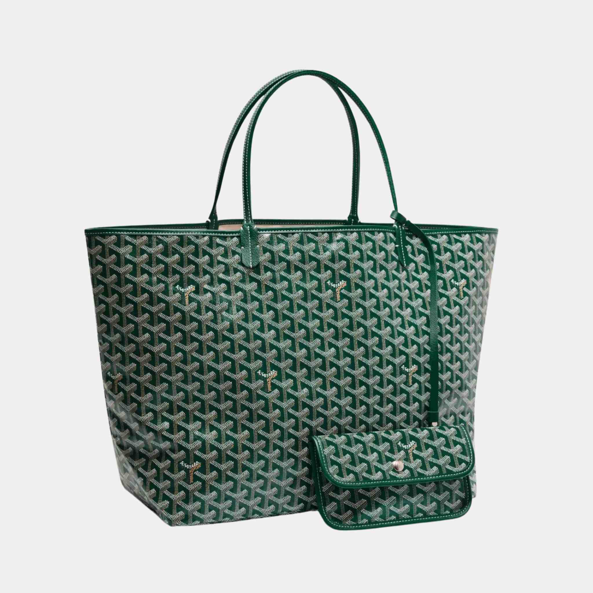 Goyard Saint Louis GM Bag, Green, Front