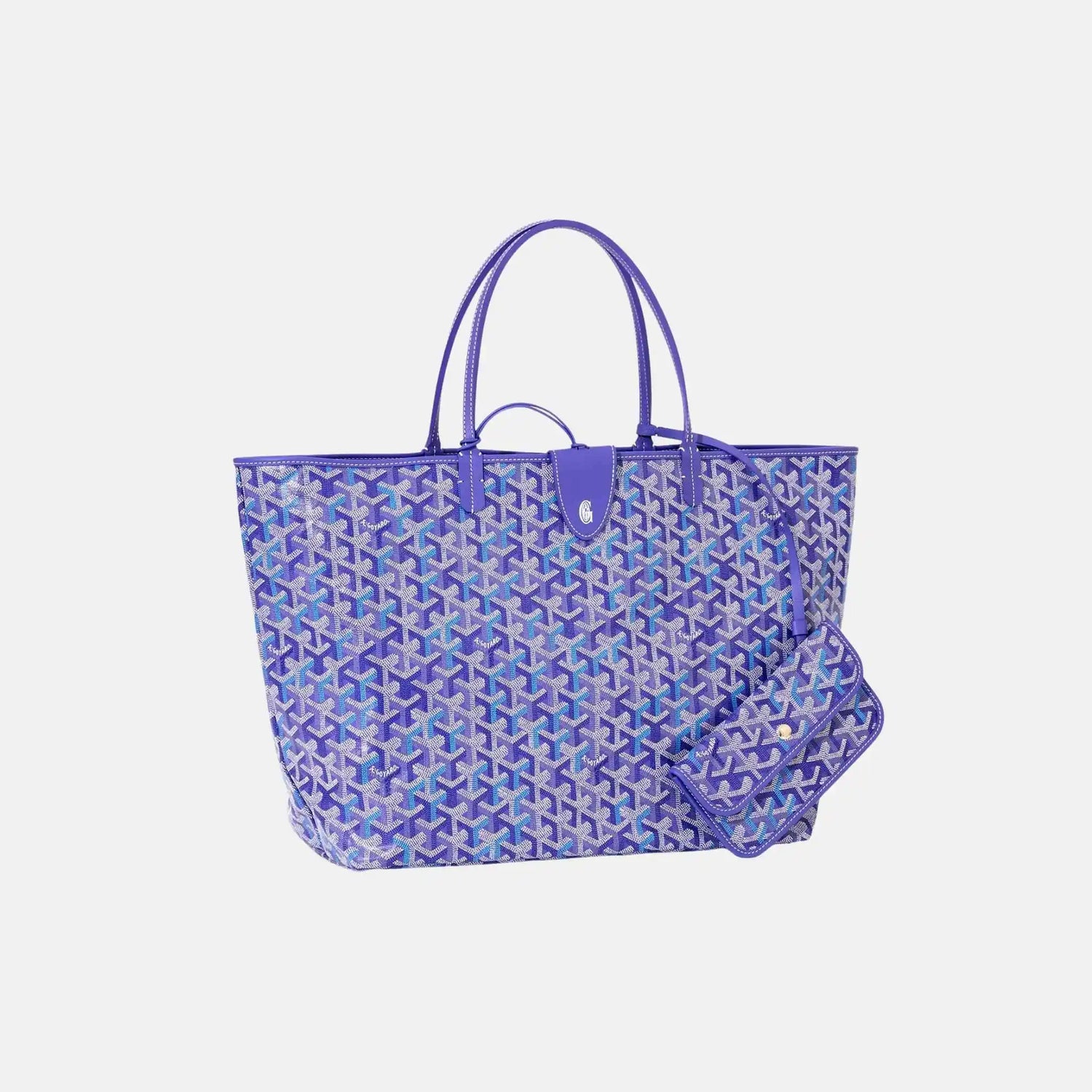 Goyard Saint Louis GM Bag Multicoloured Limited Edition, Blueberry Purple , Front