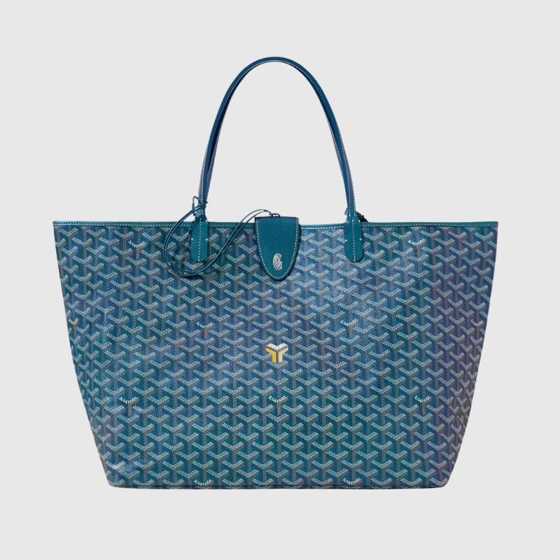 Goyard Saint Louis GM Bag 2024, Pearly Blue, Front View