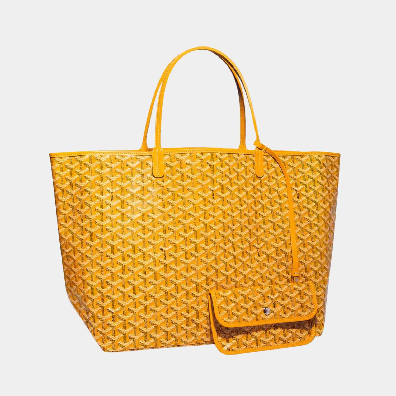 Goyard Saint Louis GM Bag, Yellow, Front