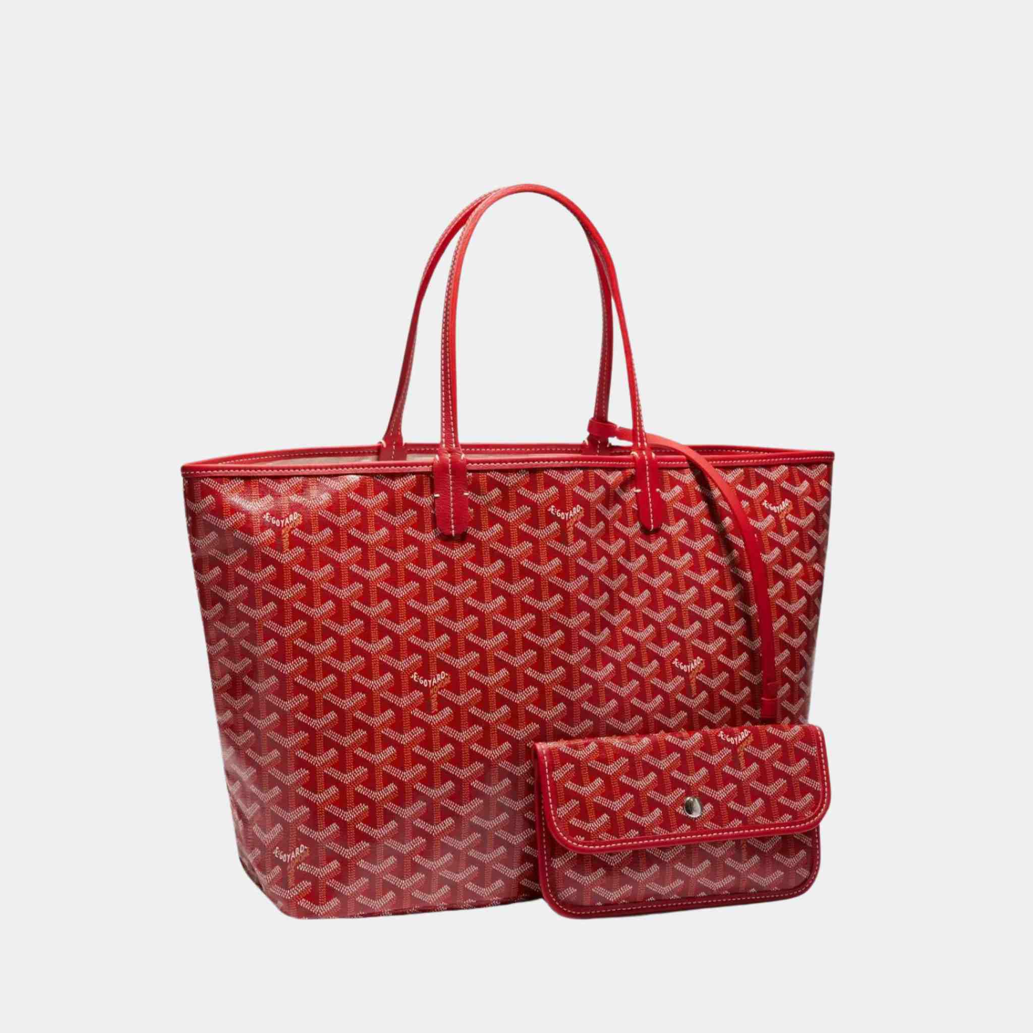 Goyard Saint Louis PM Bag, Red, Front