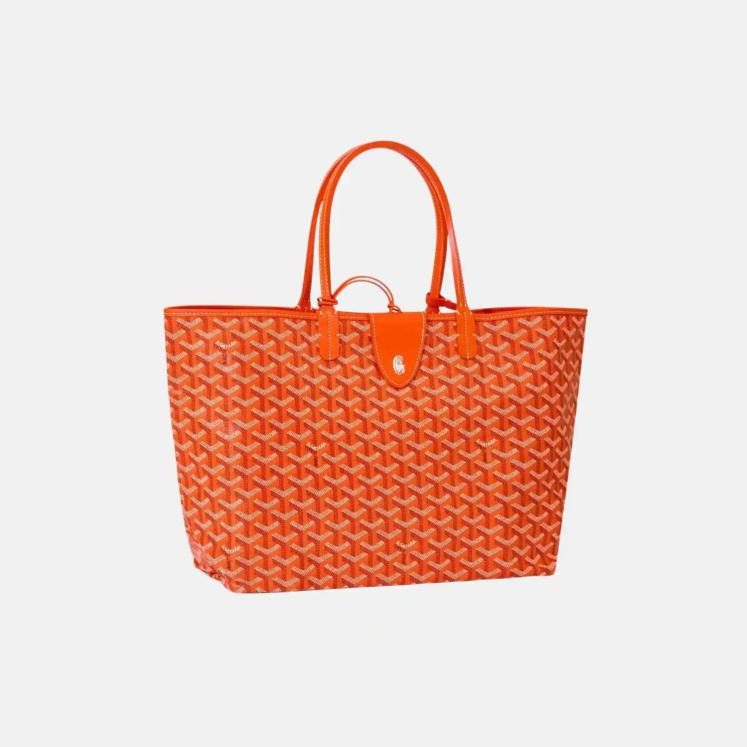 Goyard Saint Louis PM Bag, Orange, Front, With Croc