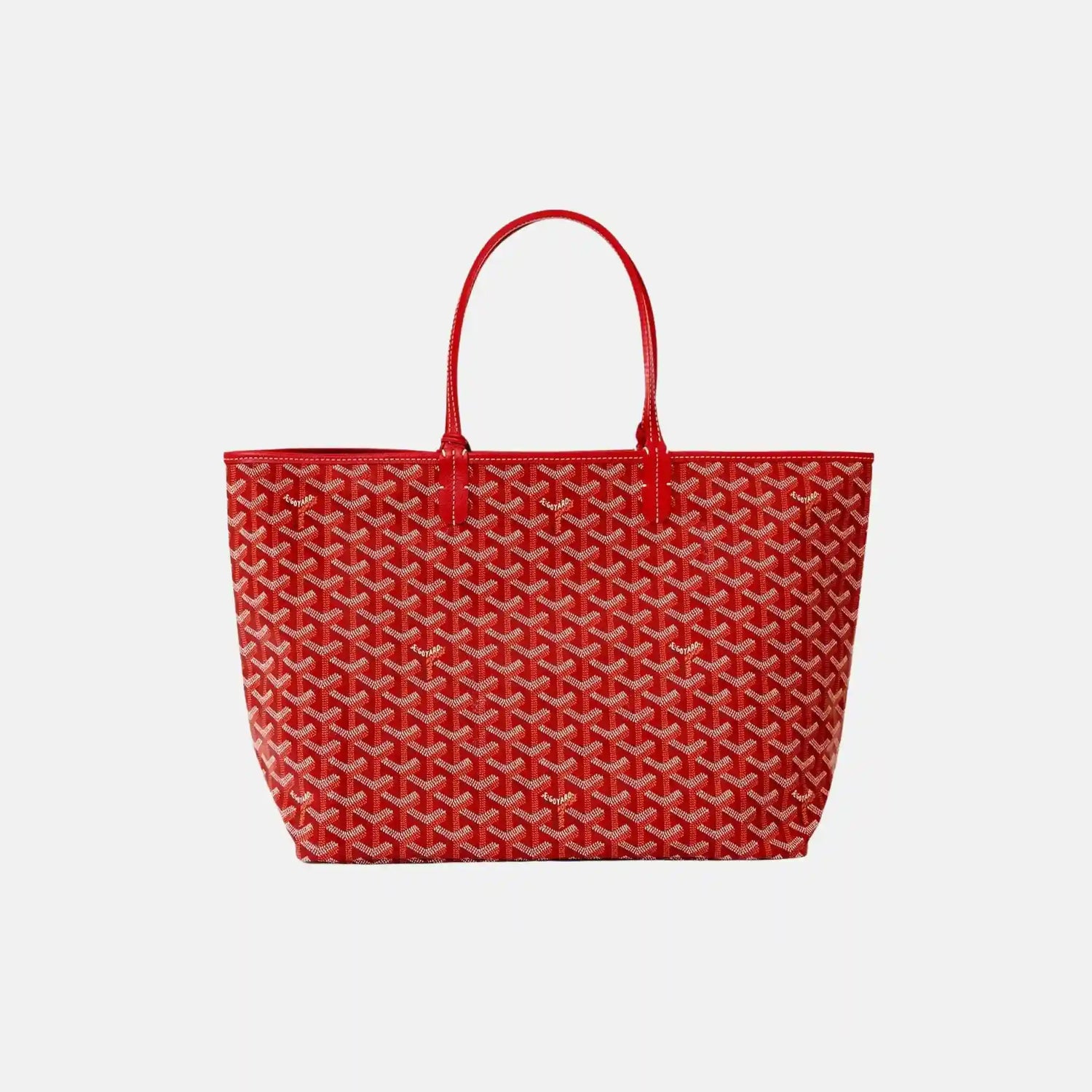 Goyard Saint Louis PM Bag, Red, Back, With Croc
