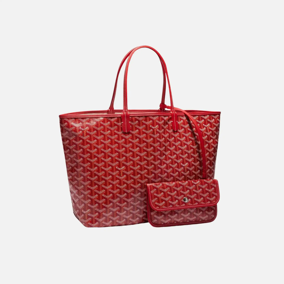 正規品　GOYARD AMALOUIS PM ポーチ付き　日本橋高島屋購入 Goyard Blue Turquoise Goyardine Canvas And Chevroches