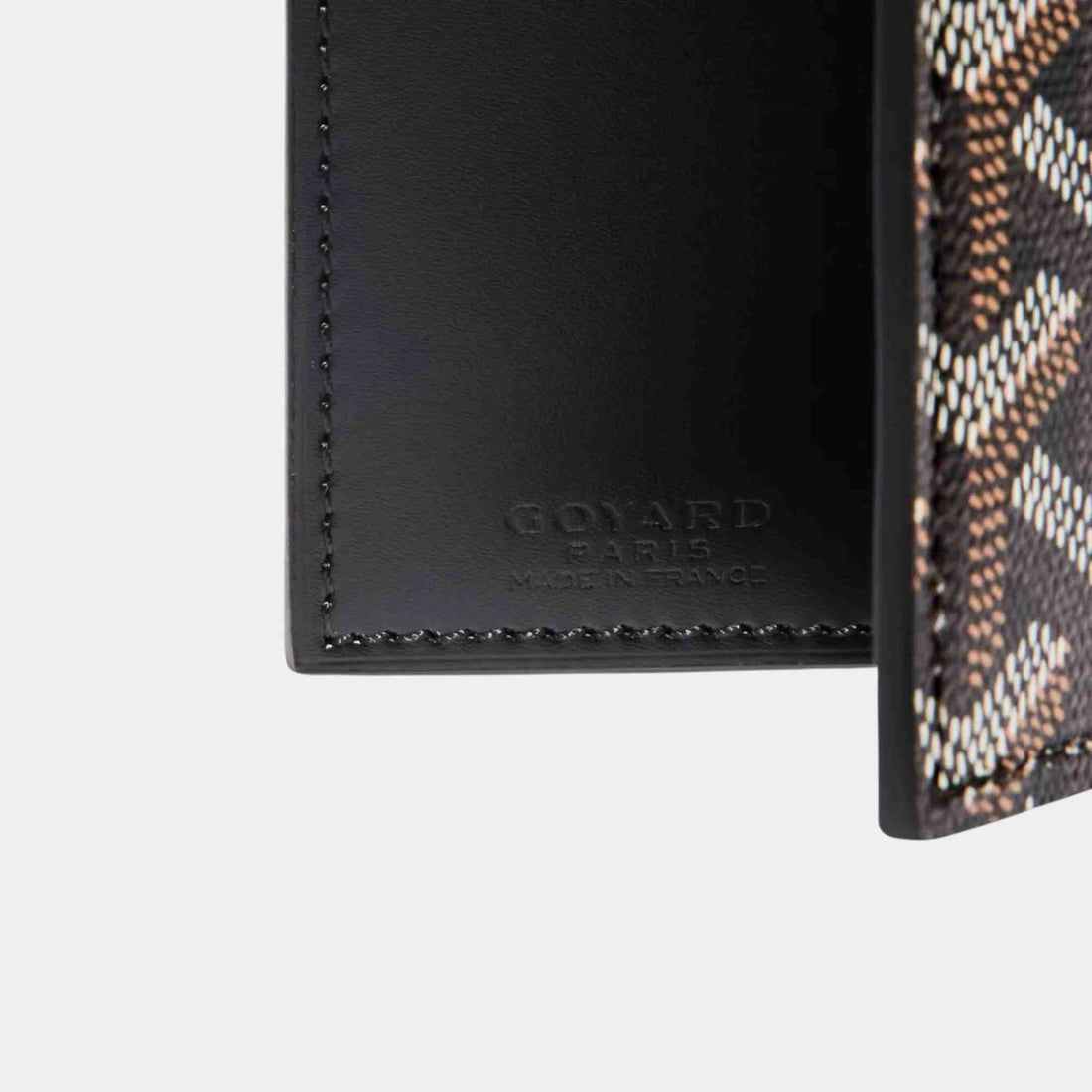 Goyard Saint-Marc محفظة بطاقات، أسود، لقطة مقربة