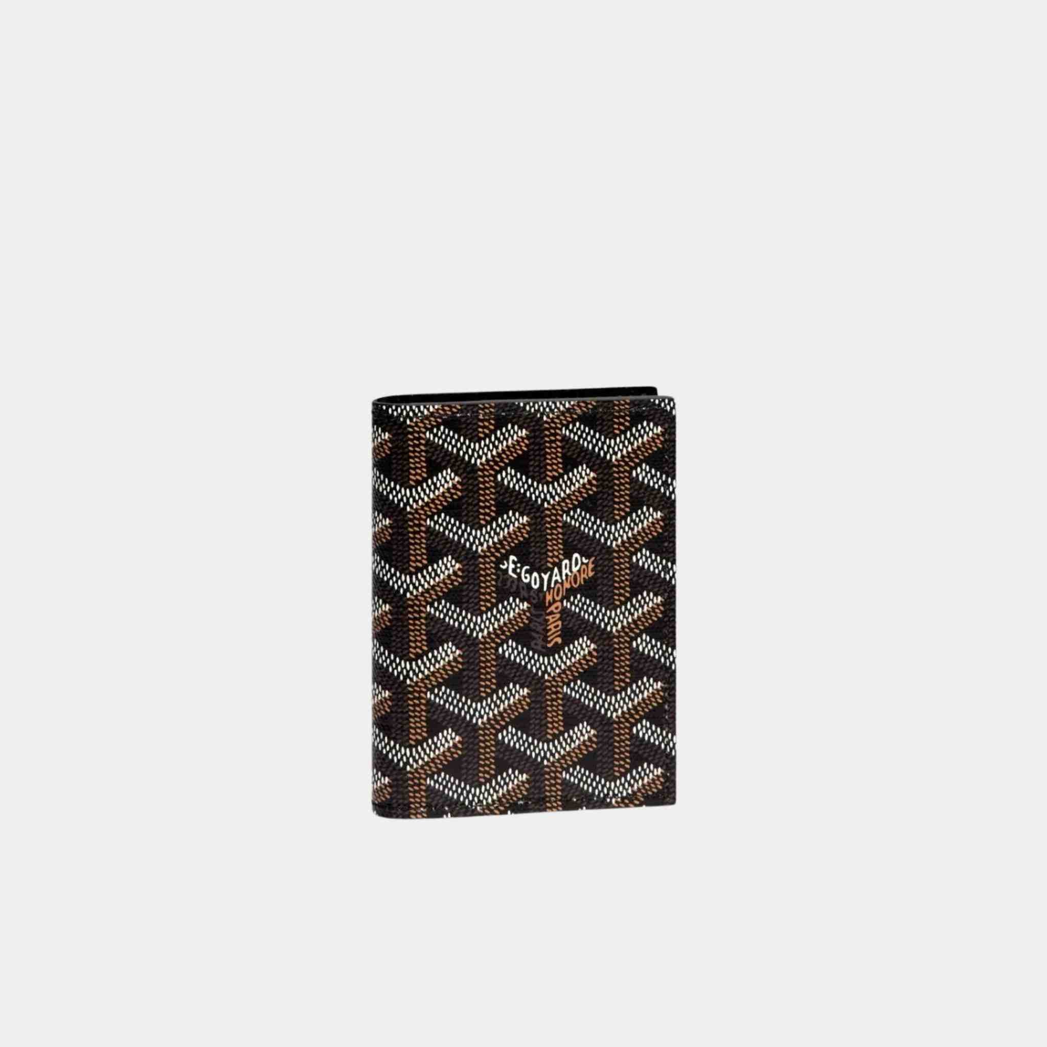 Goyard Saint-Marc Card Wallet, Black, Front