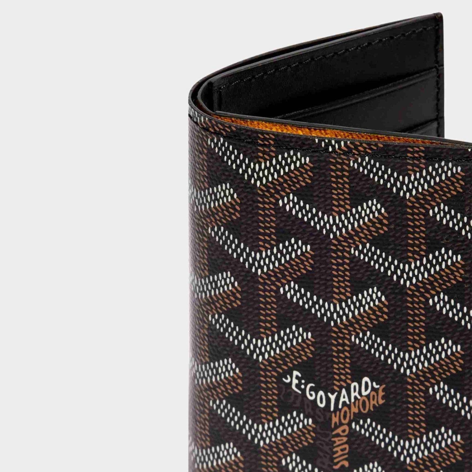 Goyard Saint-Pierre Card Wallet, Black, Closeup