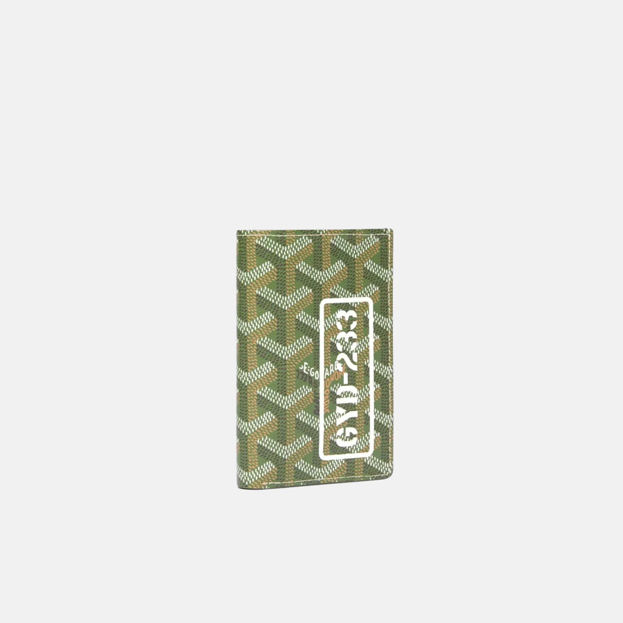 Goyard Saint-Pierre Card Wallet Kaki, Front