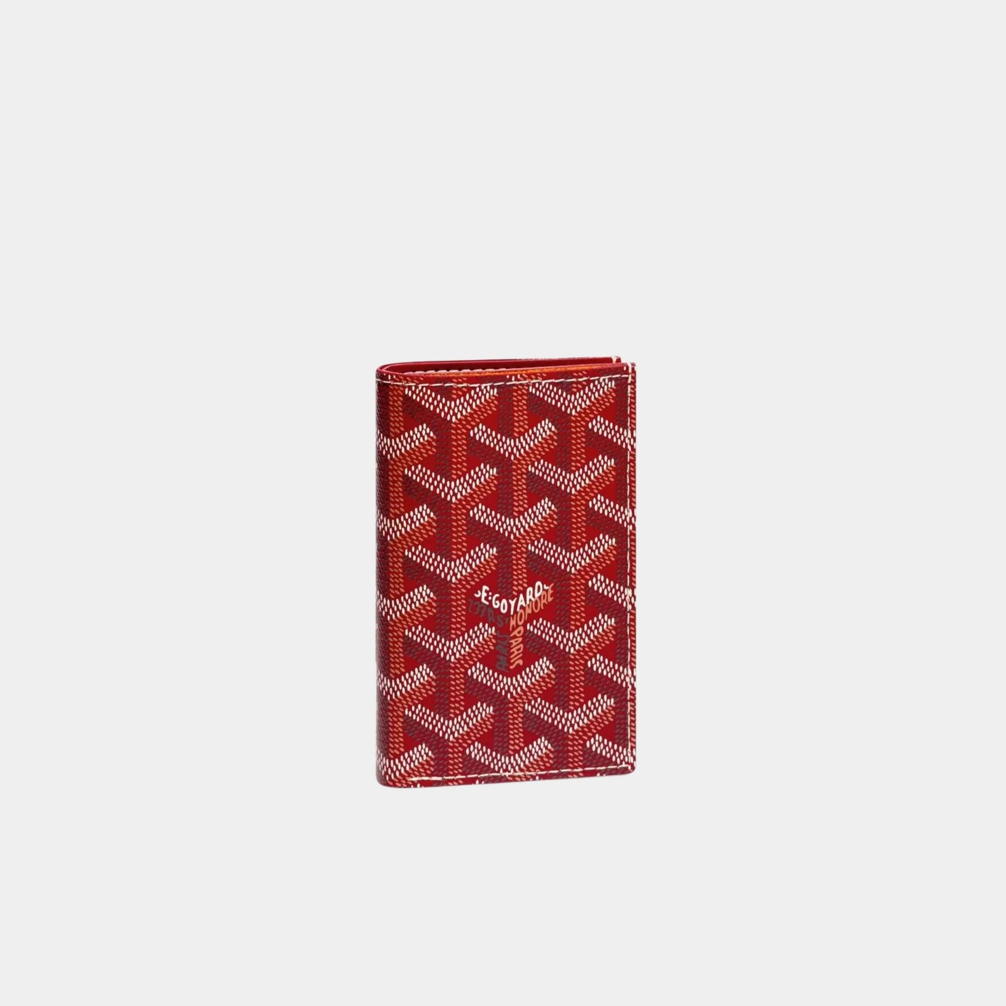 Goyard Saint Pierre Card Wallet, Red