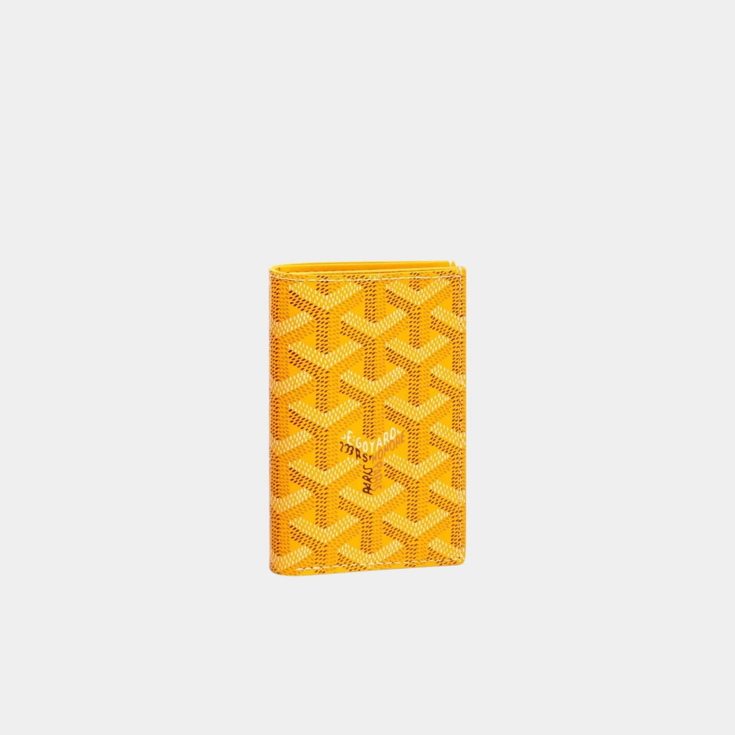 Goyard Saint Pierre Card Wallet, Yellow