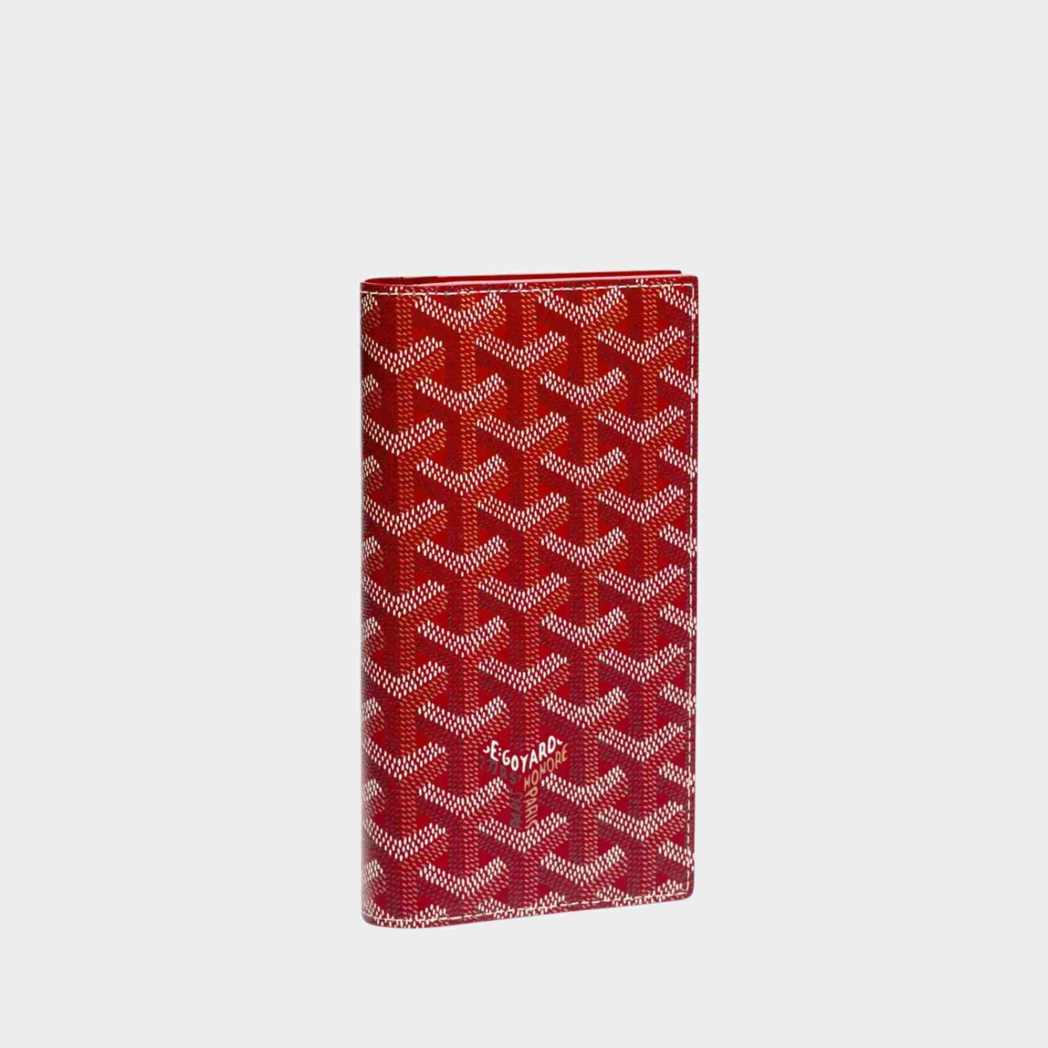 Goyard Saint-Roch Wallet, Red, Front