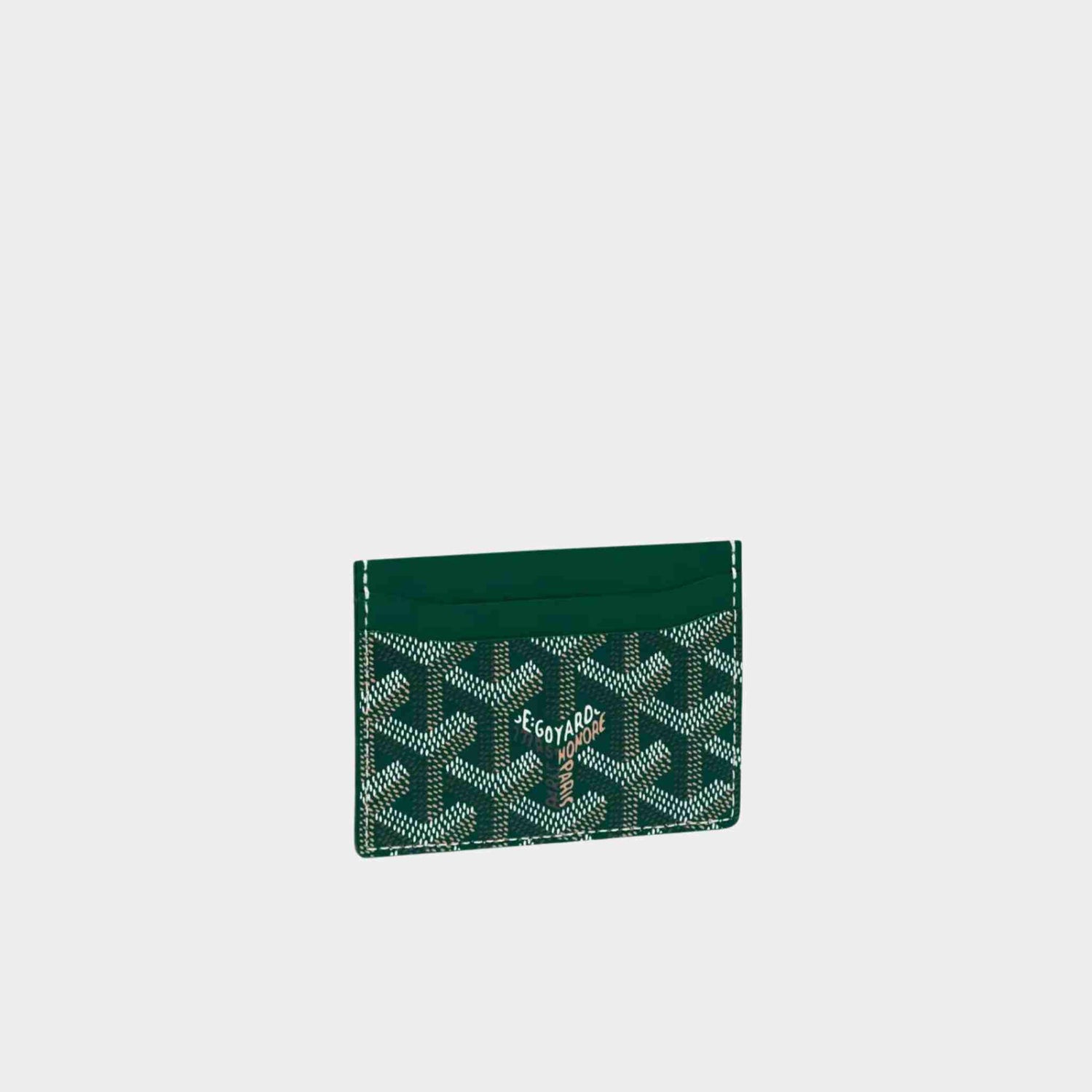 Goyard Saint-Sulpice Card Wallet, Green, Front