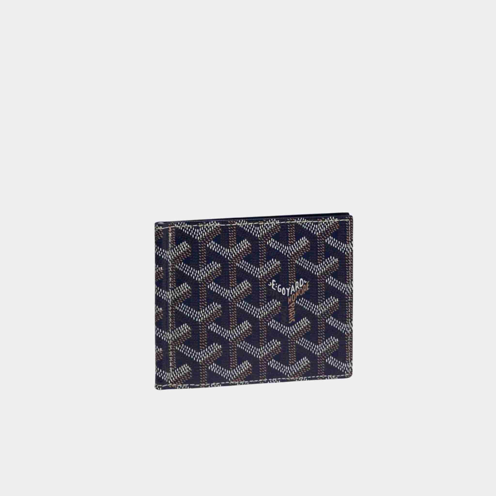 Goyard Saint Thomas Bill Fold Wallet, Navy Blue, Front