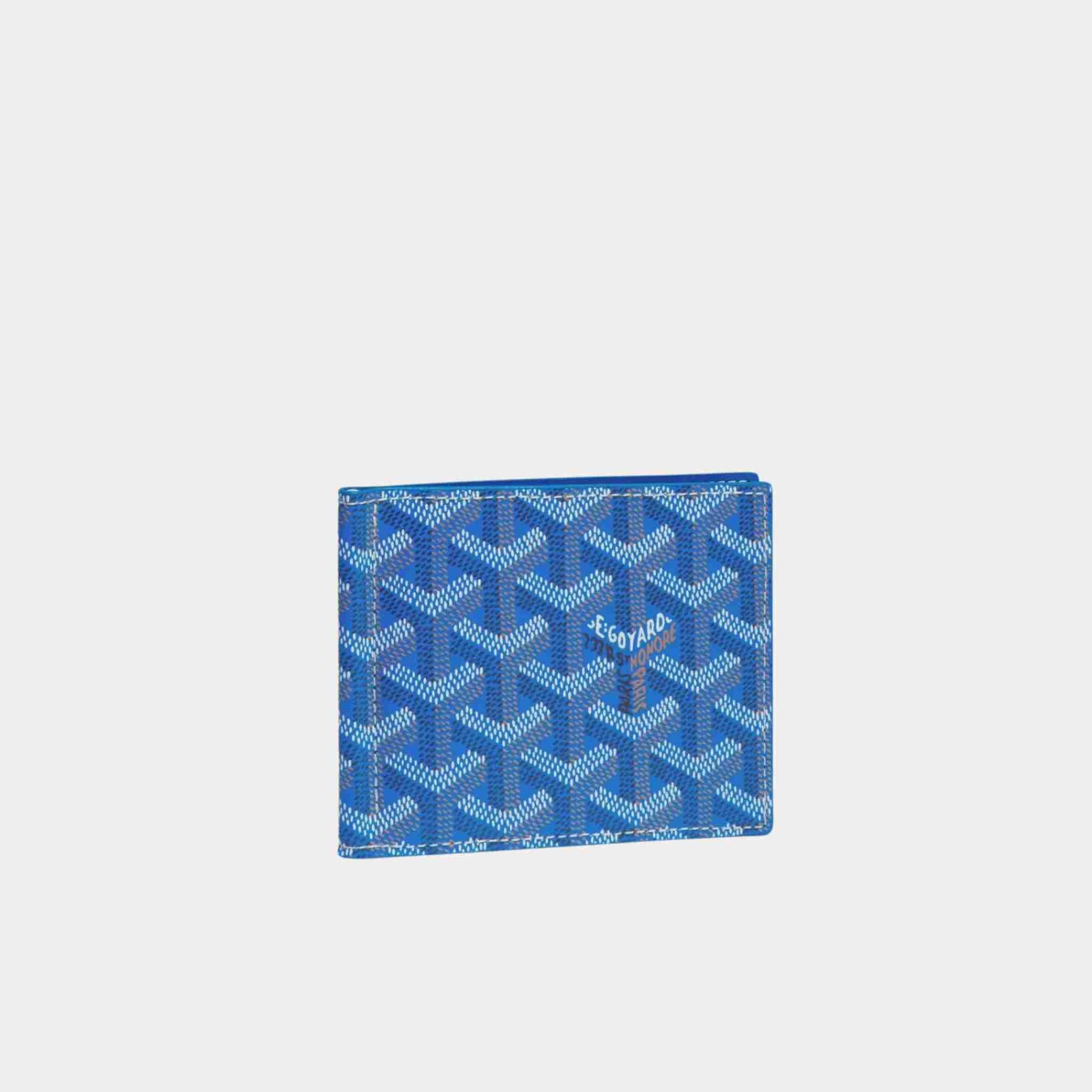 Goyard Saint Thomas Bill Fold Wallet, Sky Blue, Front