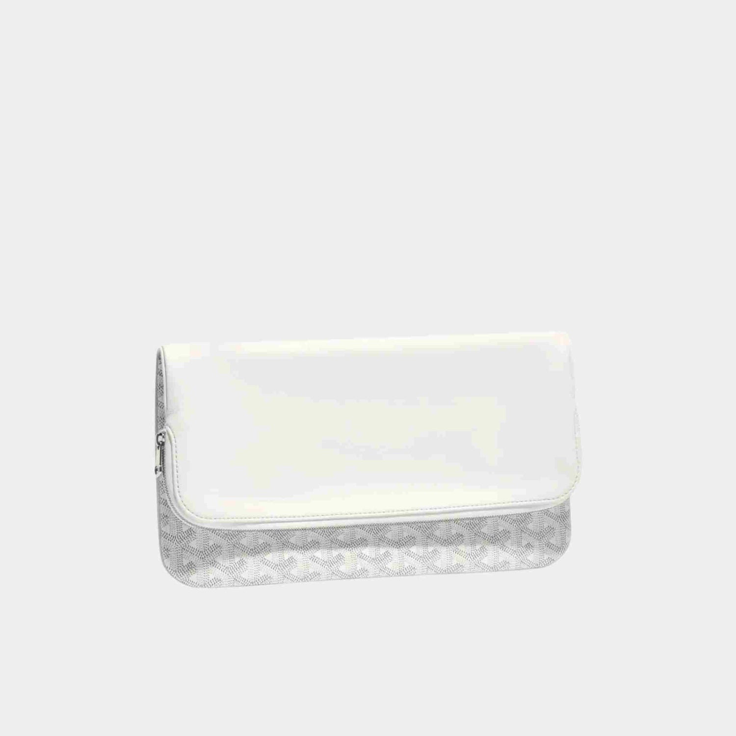 Goyard Sainte-Marie MM Clutch Bag, White, Front