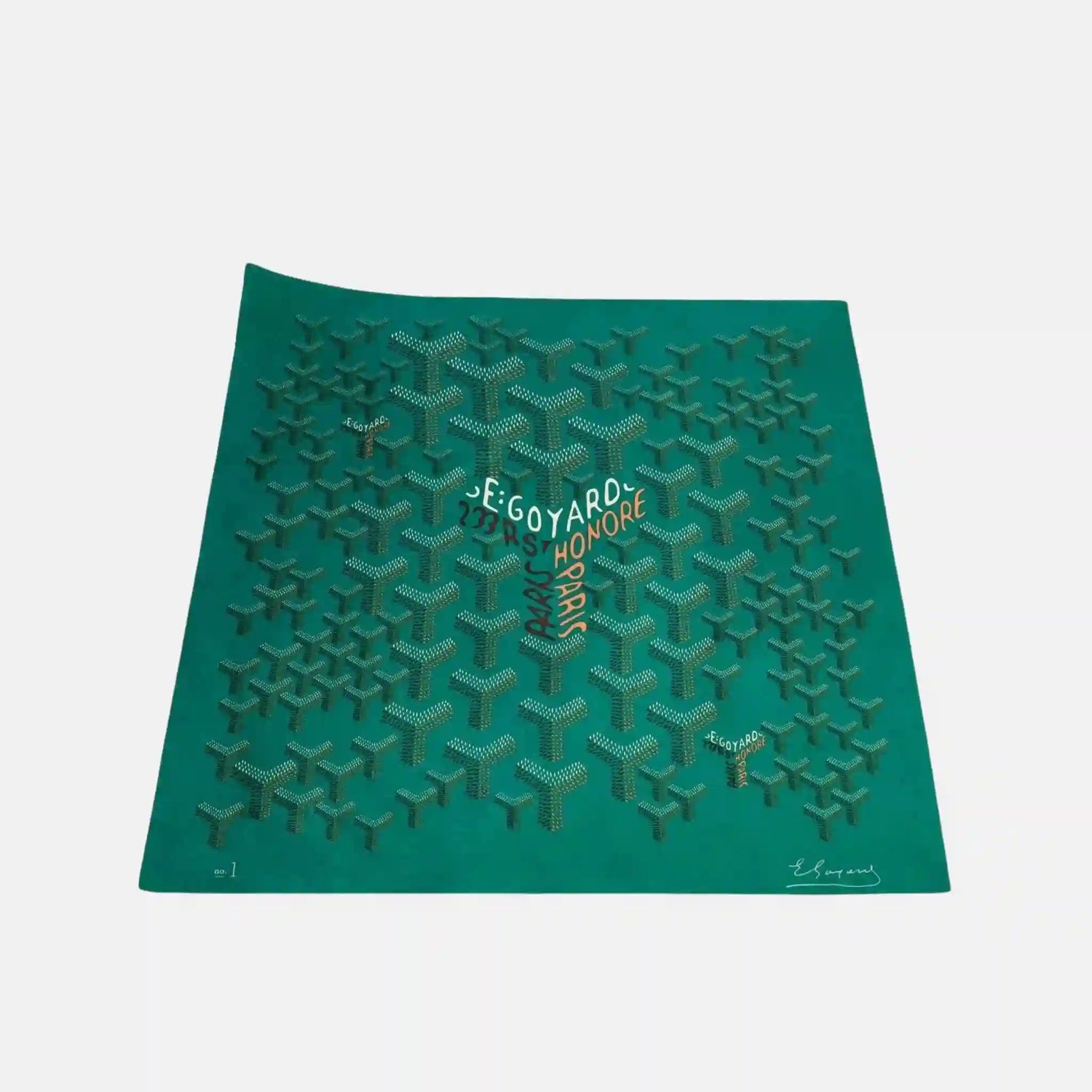 Goyard Scarf No 1, Green