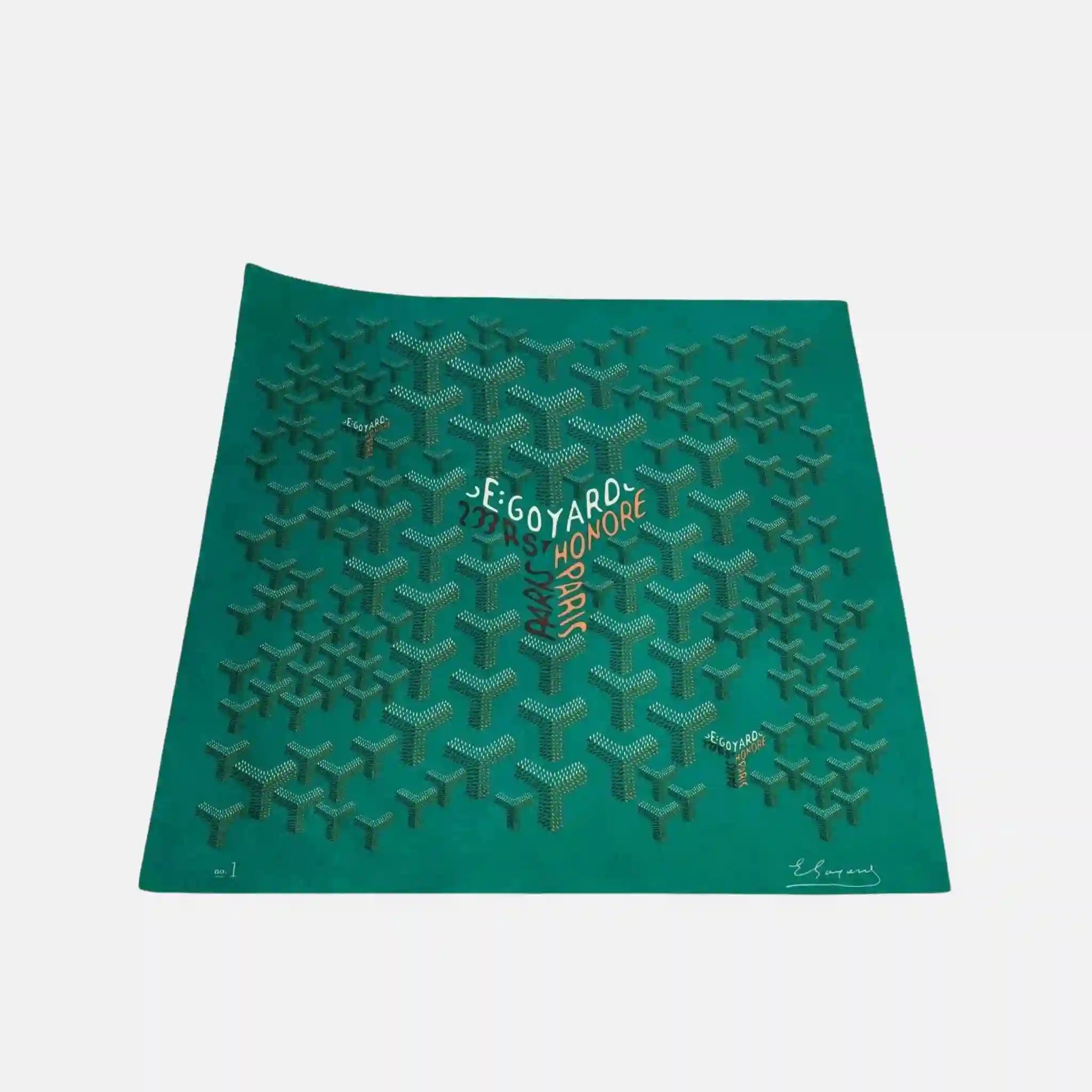 Goyard Scarf No 1, Green