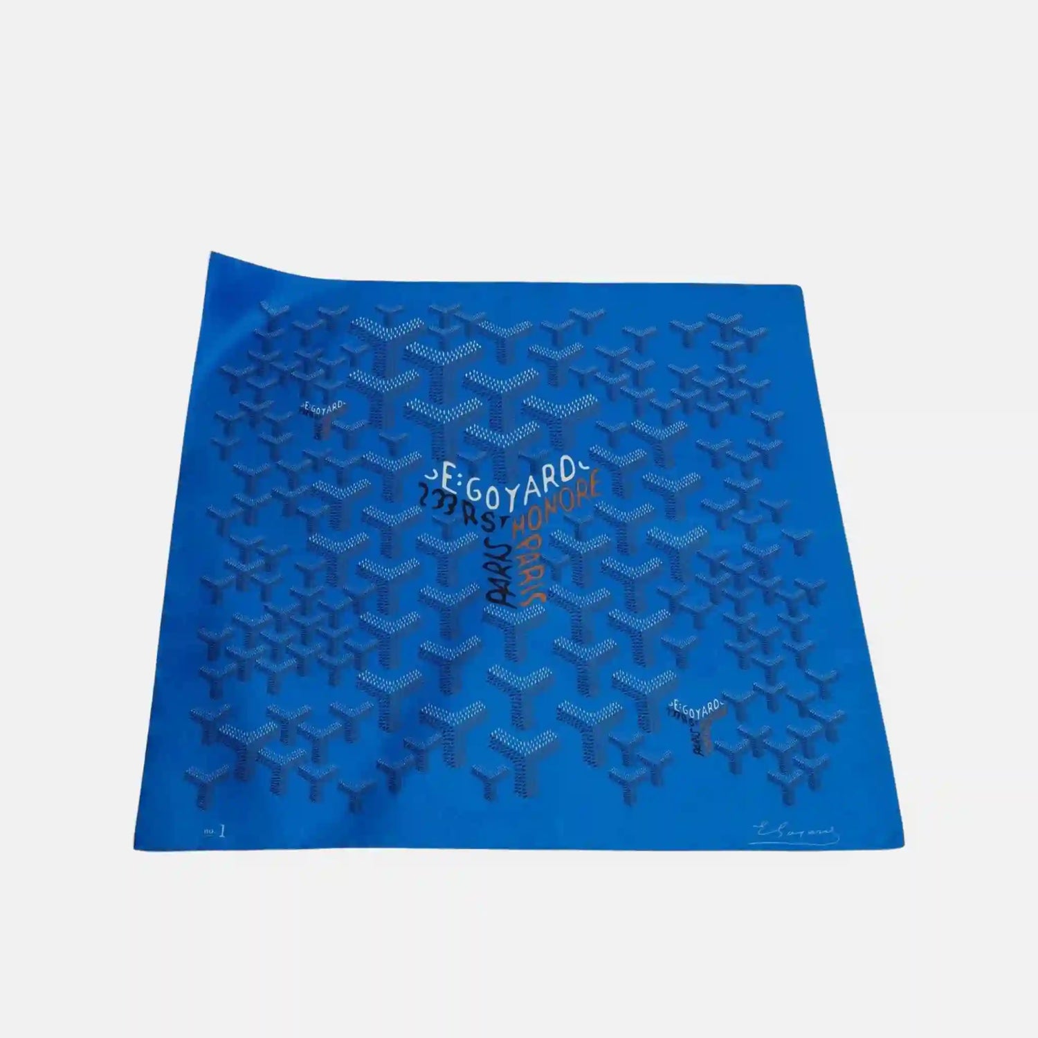 Goyard Scarf No 1, Sky Blue