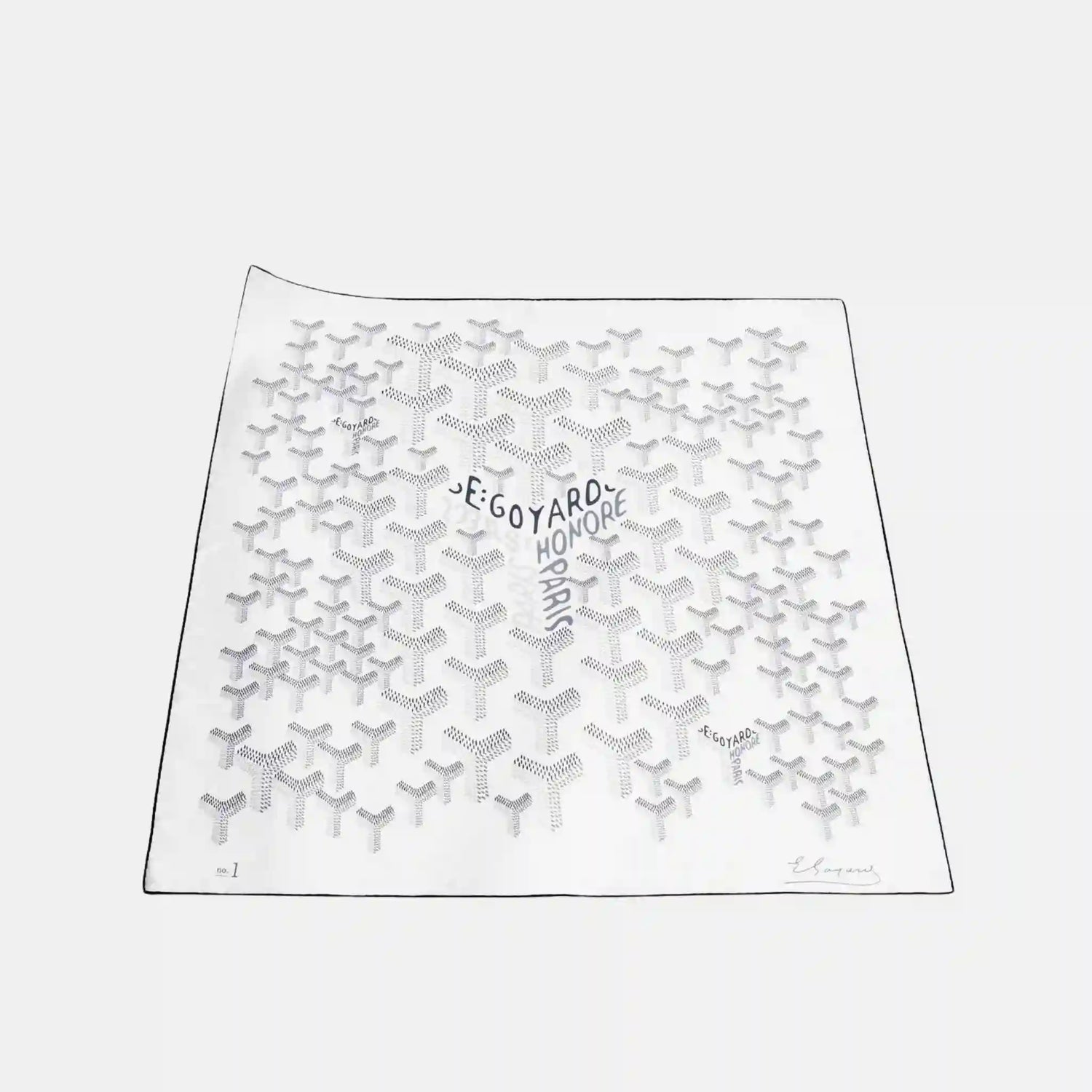 Goyard Scarf No 1, White