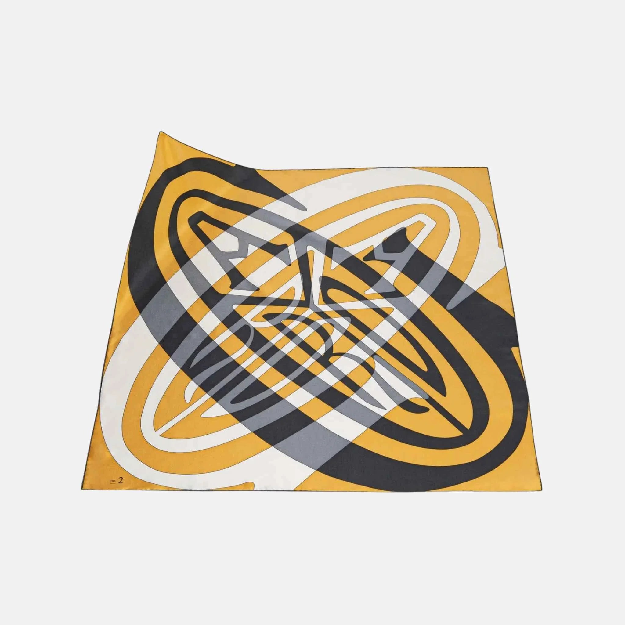 Goyard Scarf No 2, Yellow and Black