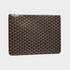 Goyard Senat GM Pouch, Black and Tan, Front