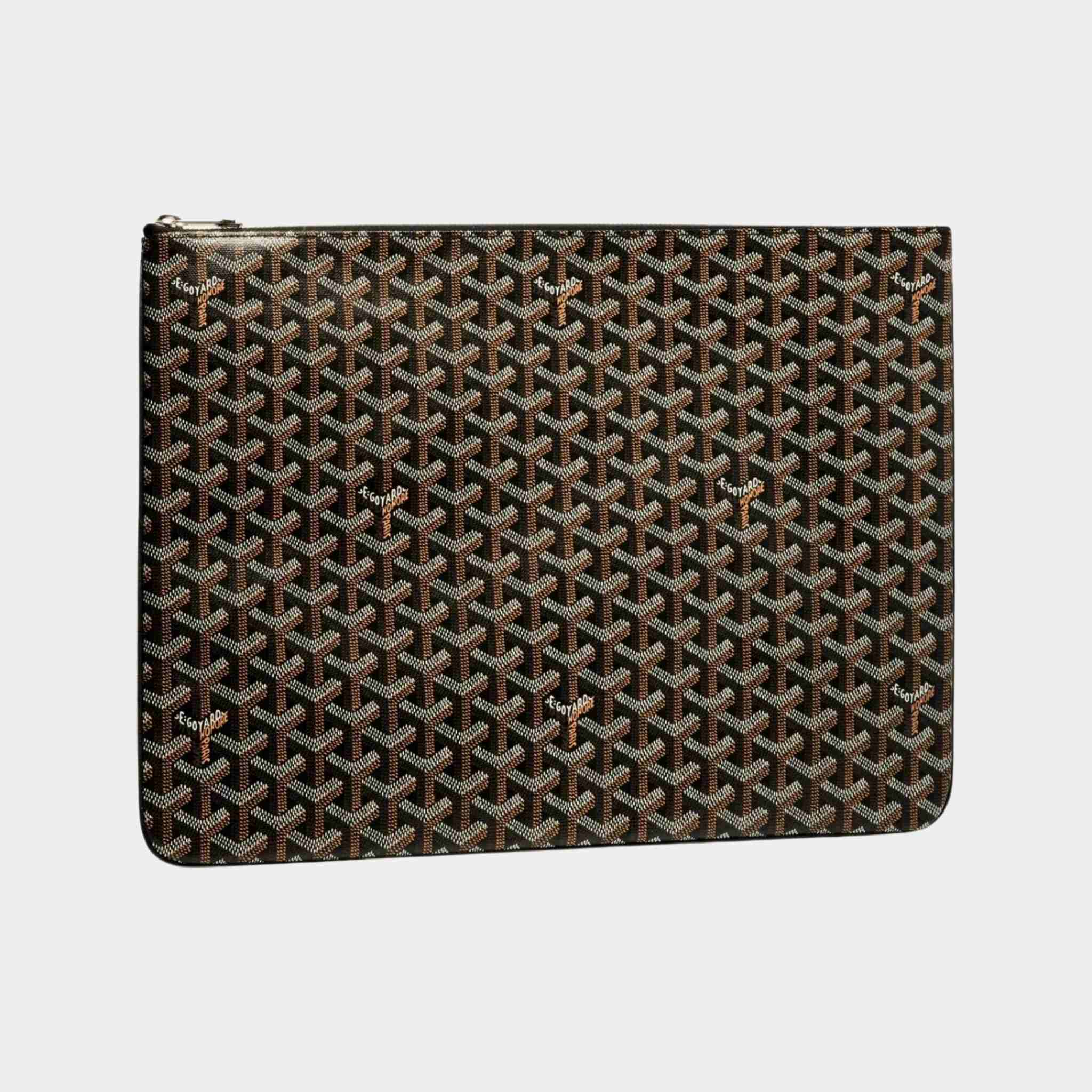 Goyard Senat GM Pouch, Black, Front