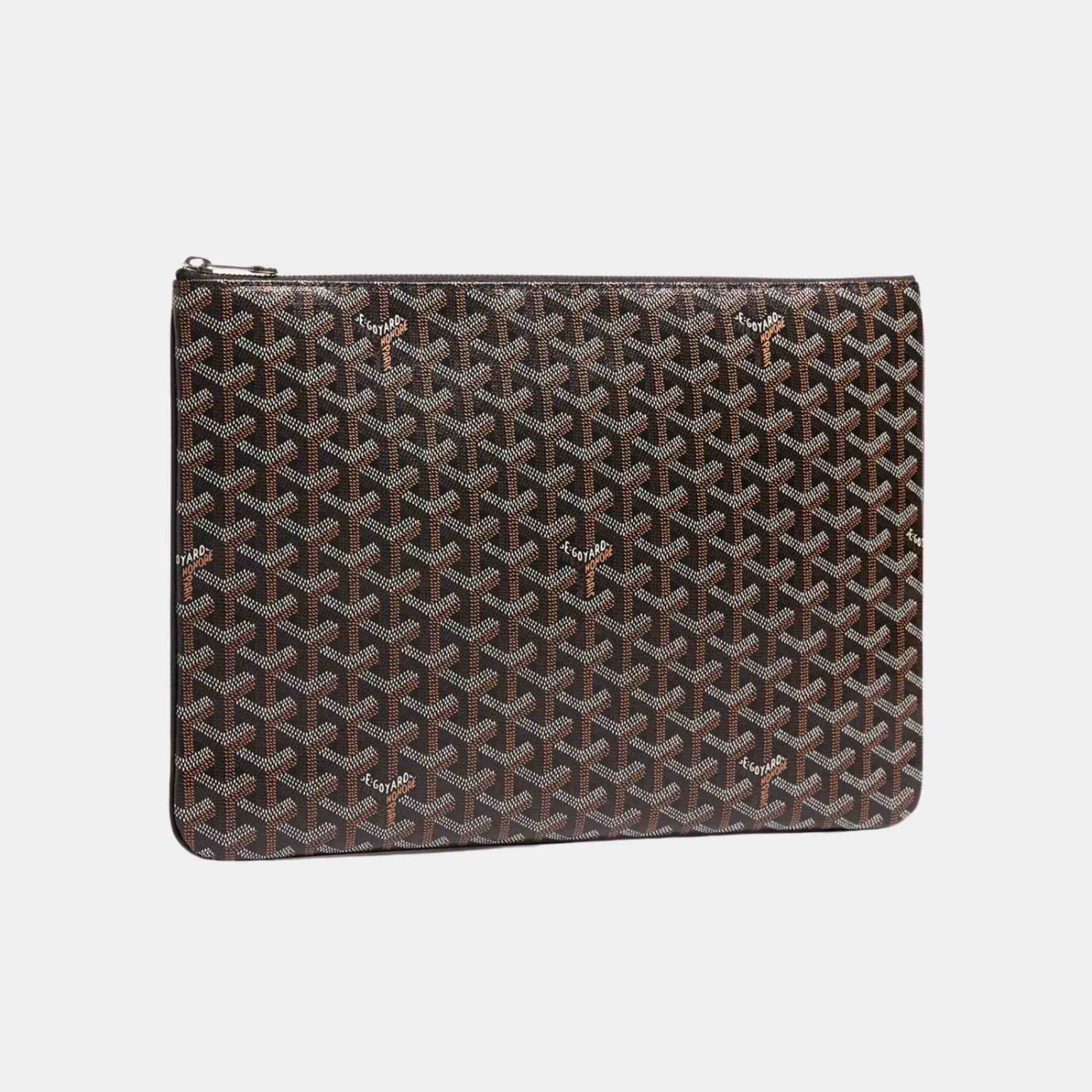 Goyard Senat MGM Pouch, Black, Front