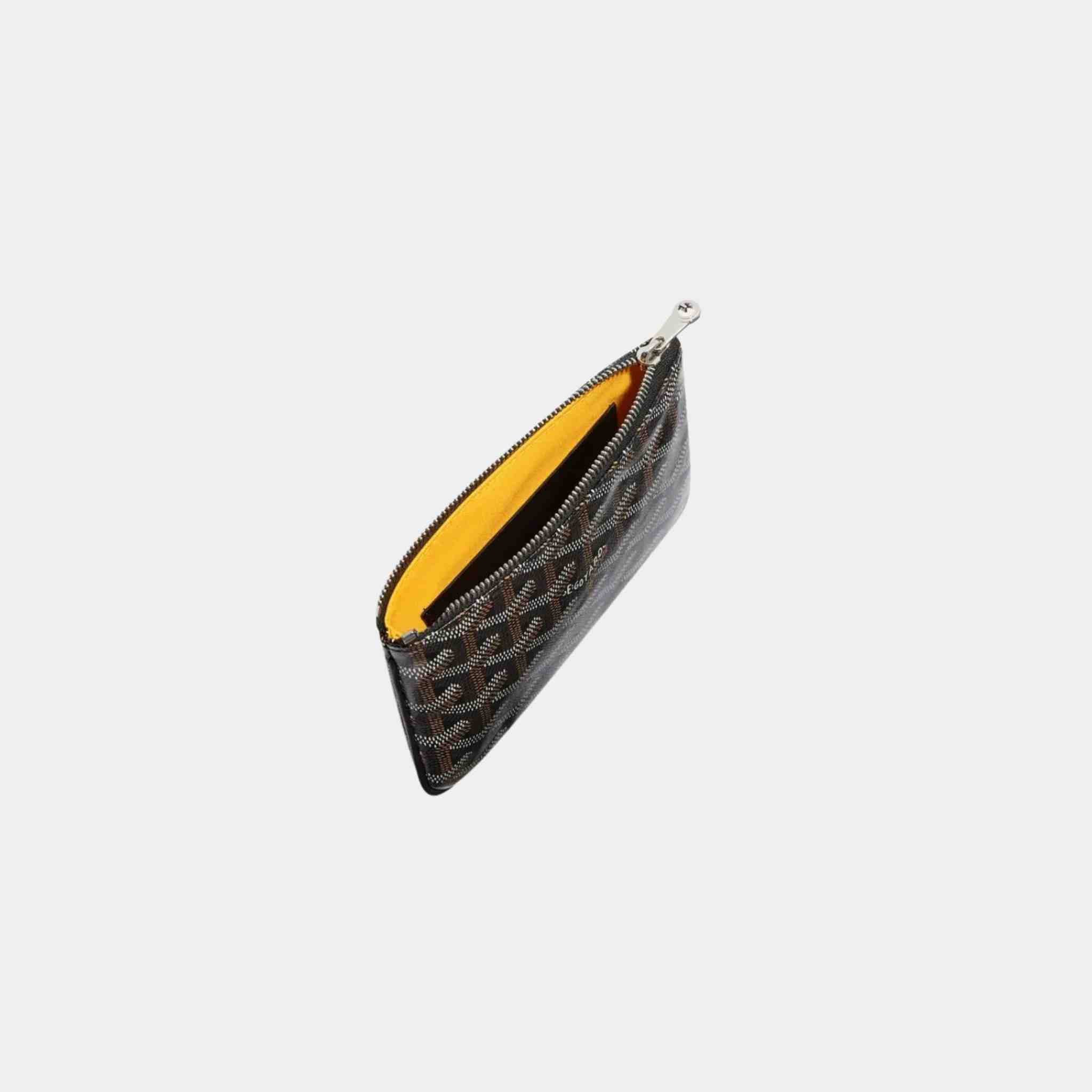 Goyard Senat Mini Pouch, Black, Top