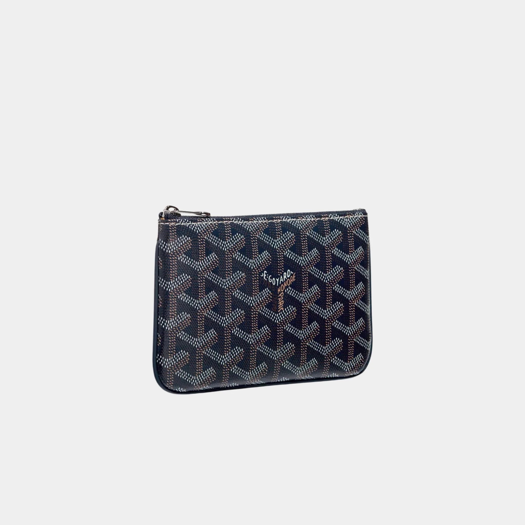 Goyard Senat Mini Pouch Navy Blue