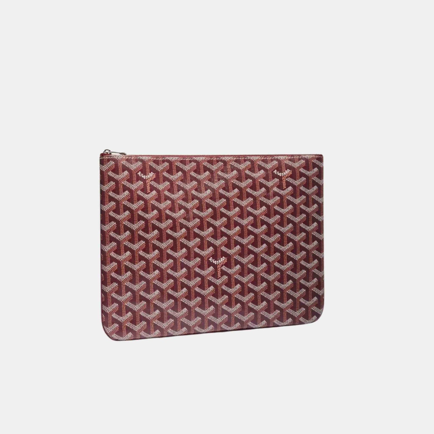 Goyard Senat MM Pouch, Burgundy, Front