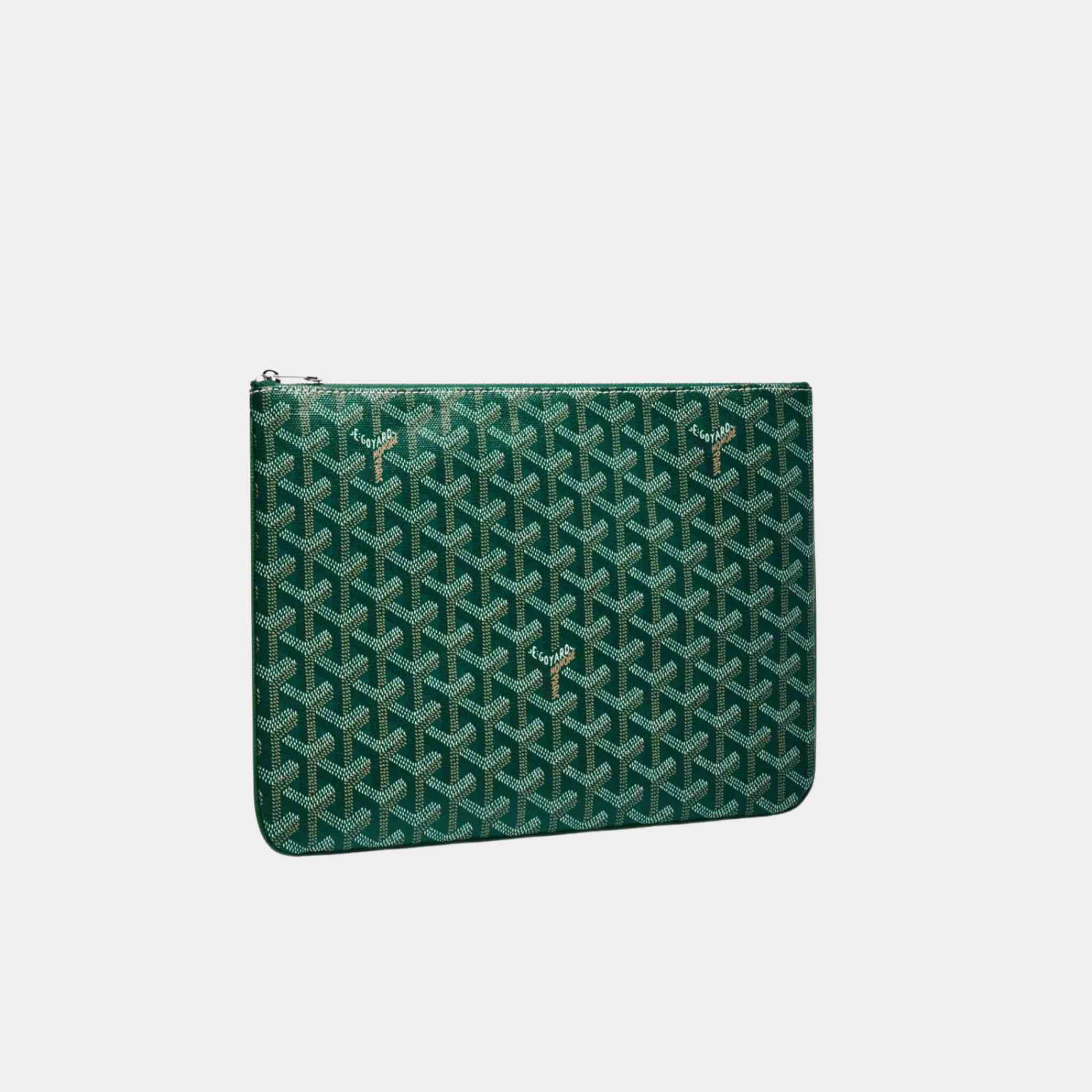 Goyard Senat MM Pouch, Green, Front