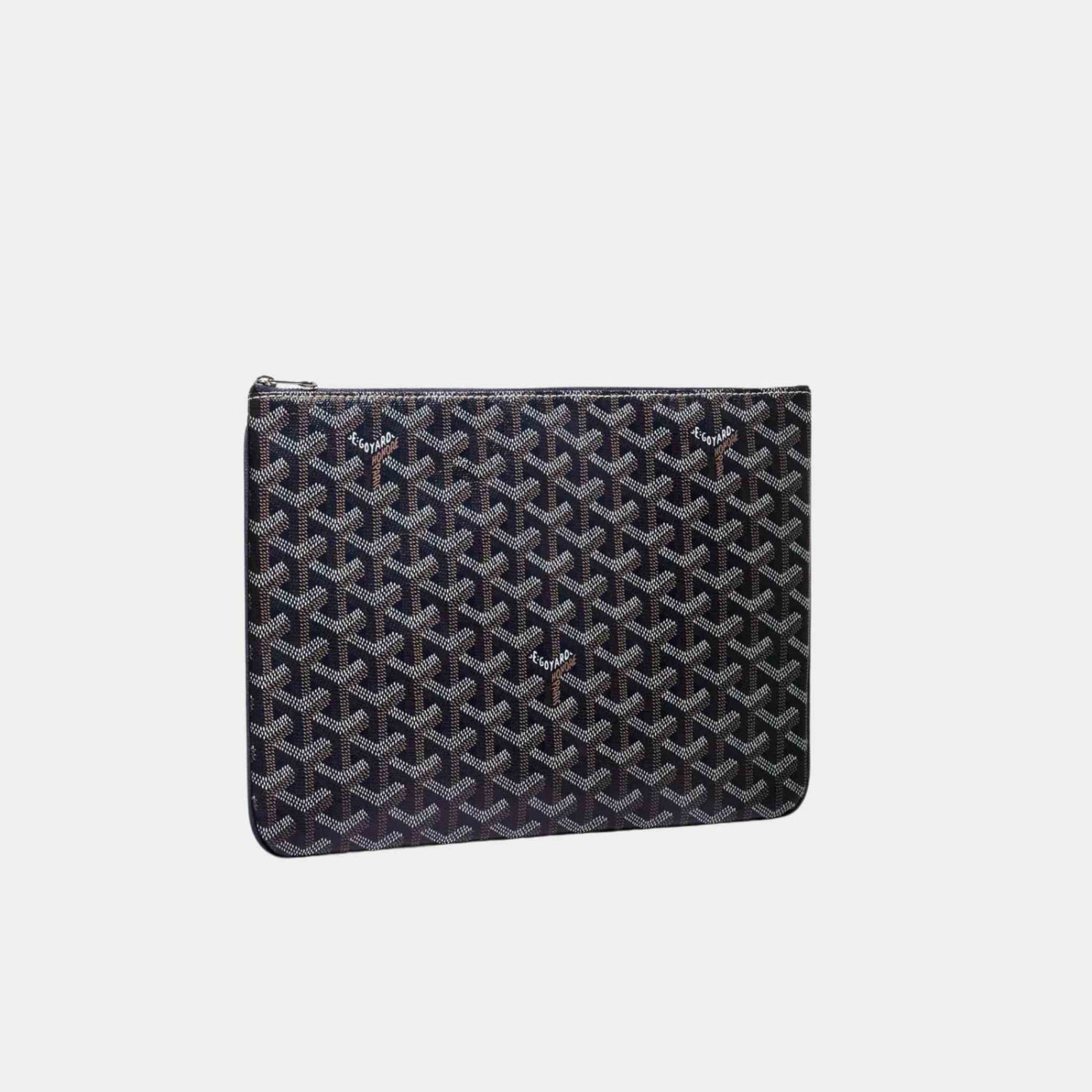 Goyard Senat MM Pouch, Navy Blue, Front